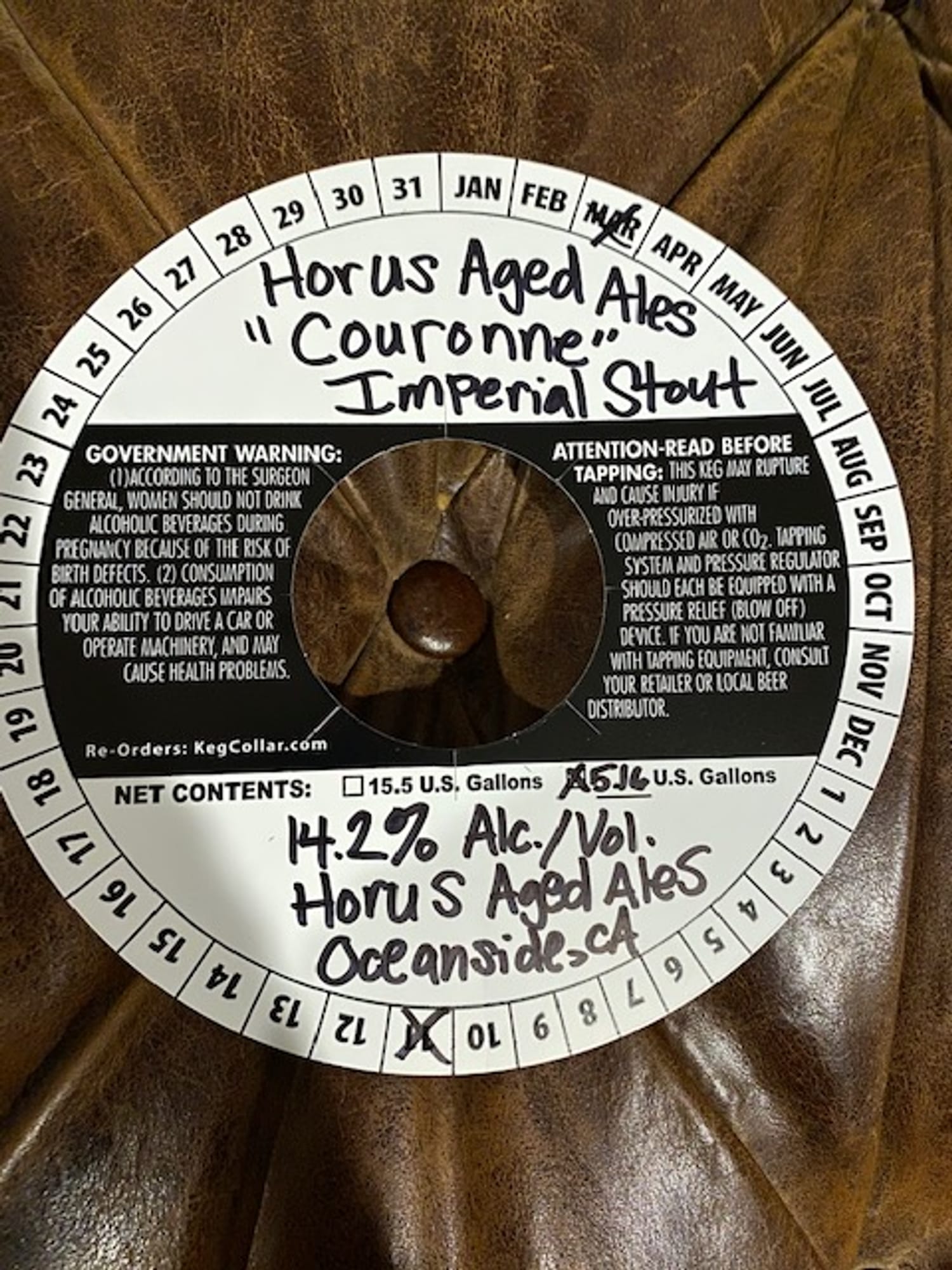 Couronne by Horus Aged Ales - beer label