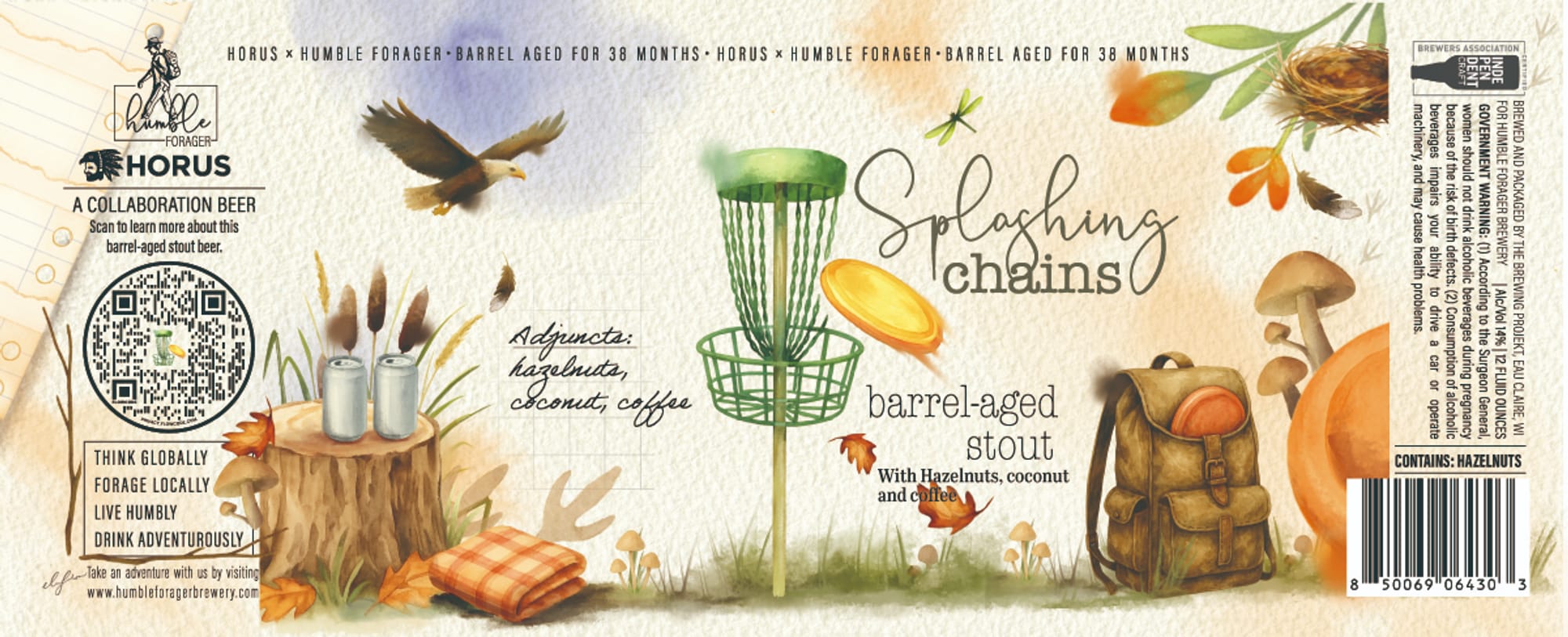 Horus x Humble Forager Barrel-Aged Stout by Humble Forager Brewery - beer label