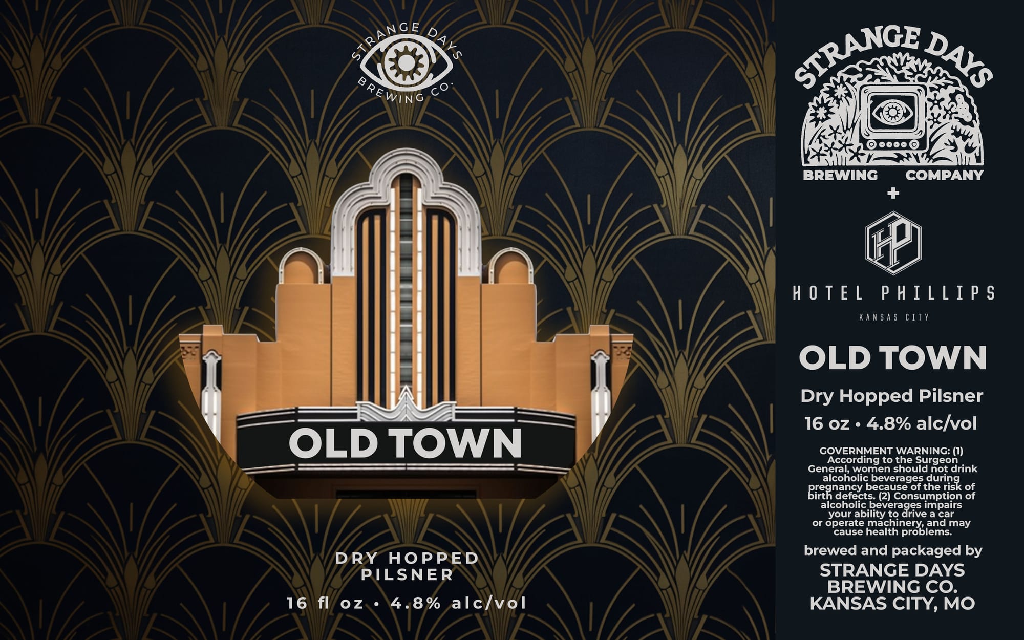Hotel Phillips Old Town by Strange Days Brewing Co. - beer label