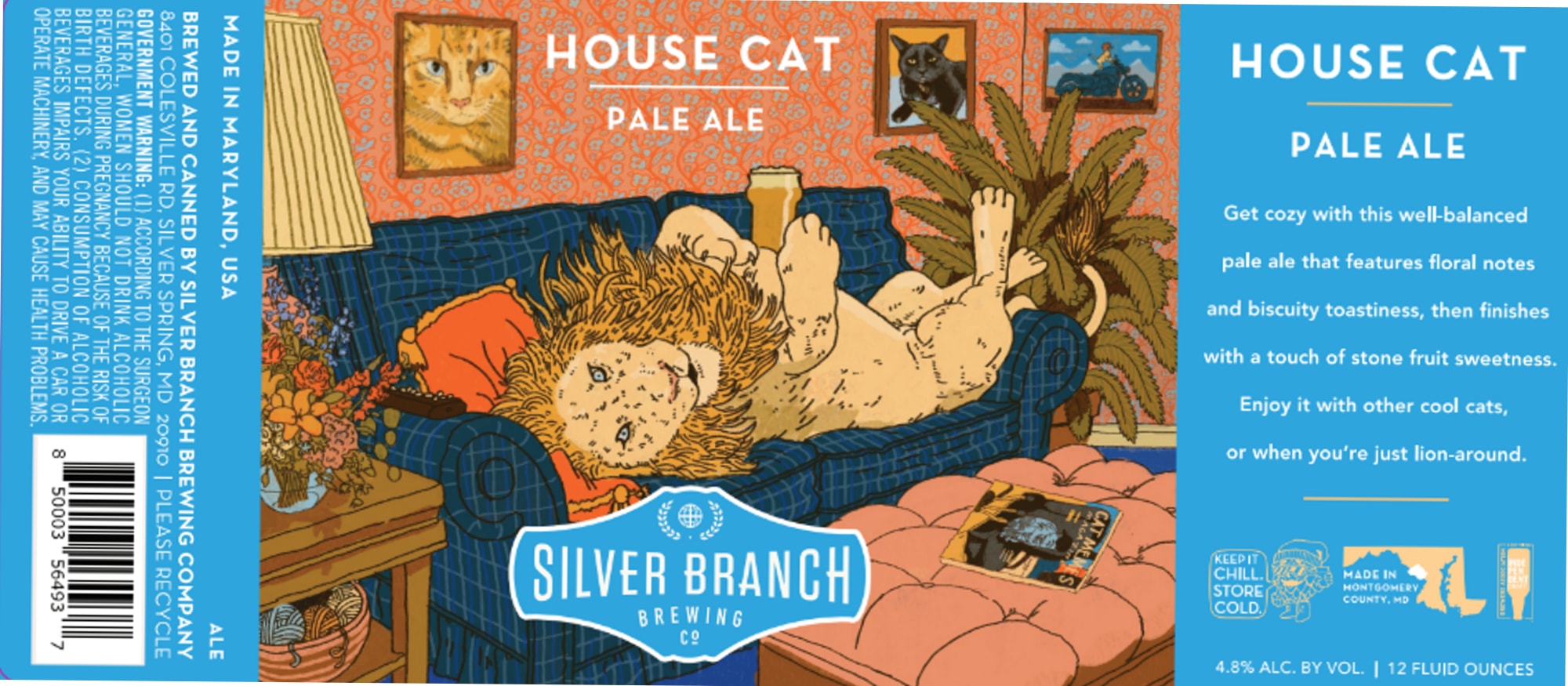 House Cat by Silver Branch Brewing Co. - beer label