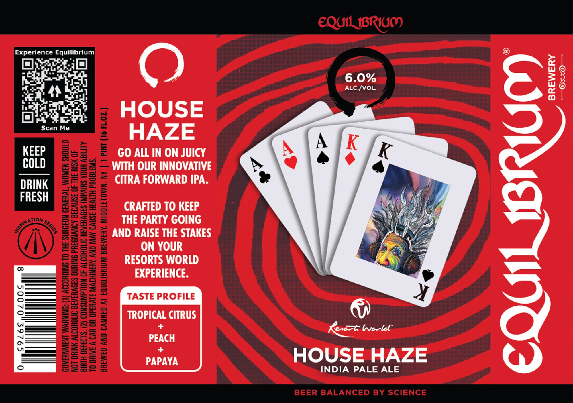 House Haze by Equilibrium Brewery - beer label