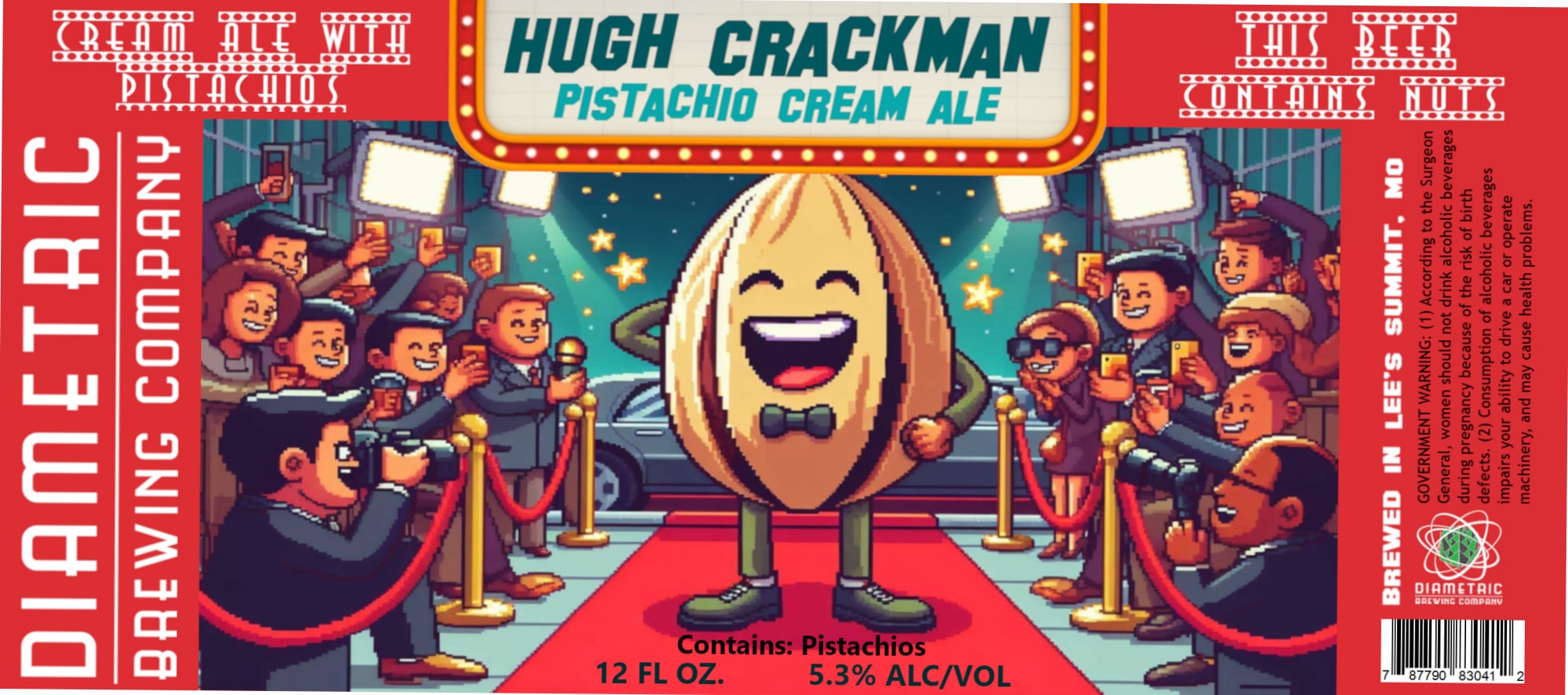 Hugh Crackman by Diametric Brewing Company - beer label