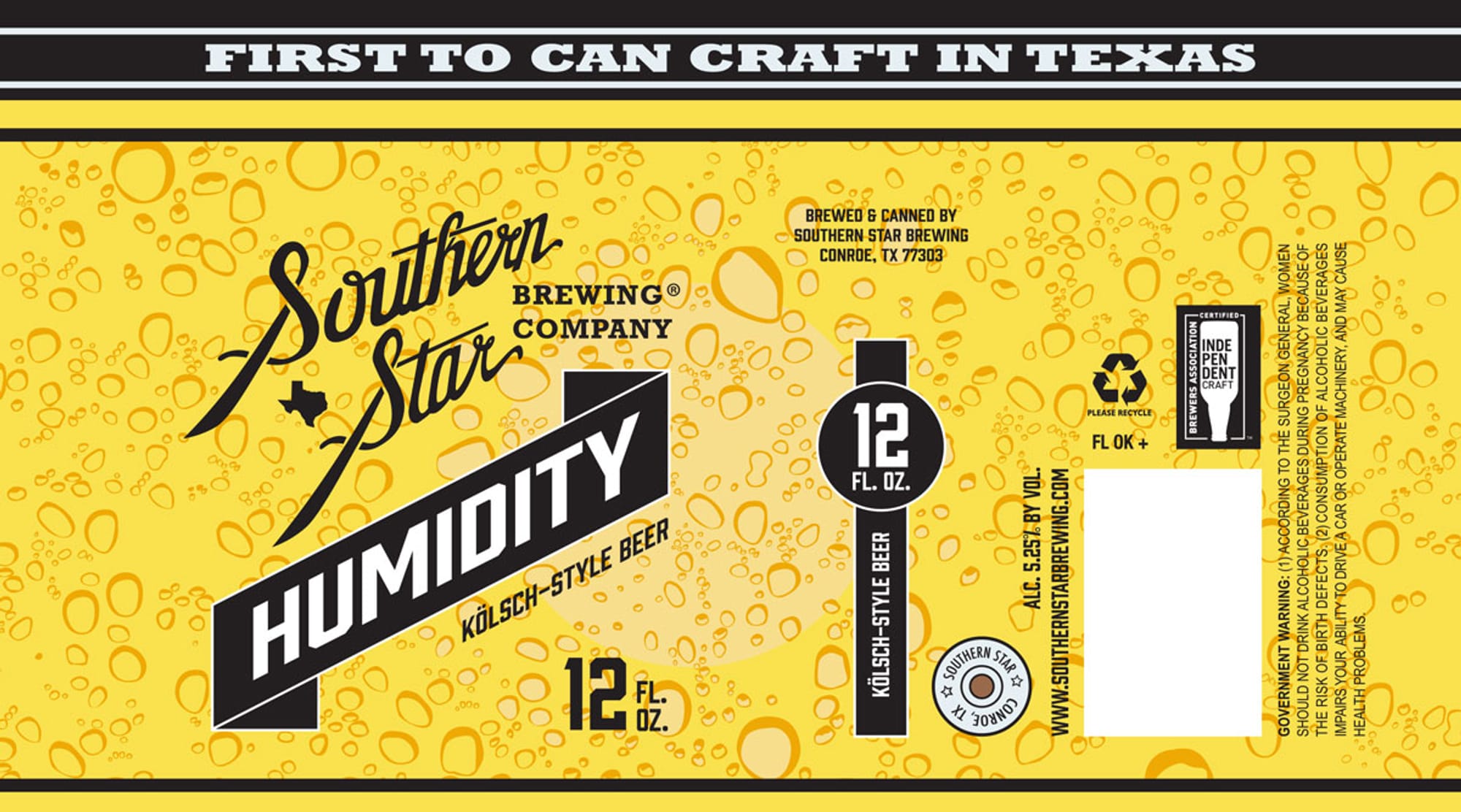 Humidity by Southern Star Brewing Company - beer label