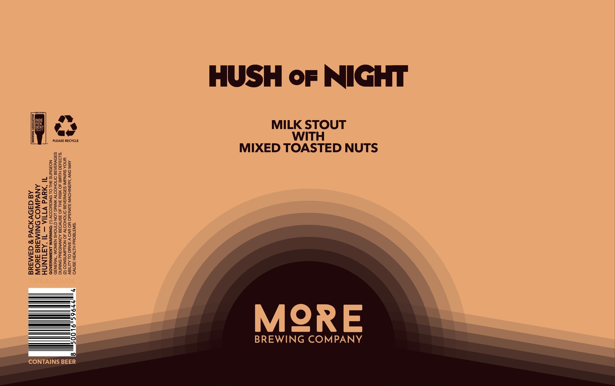 Hush of Night by More Brewing Company - beer label