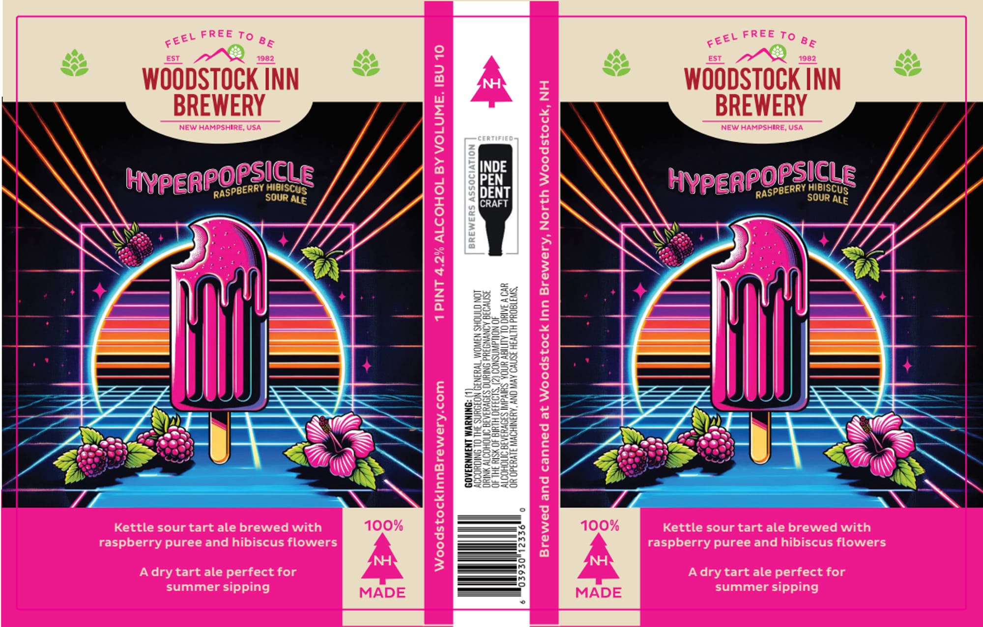 Hyperpopsicle by Woodstock Inn Brewery - beer label