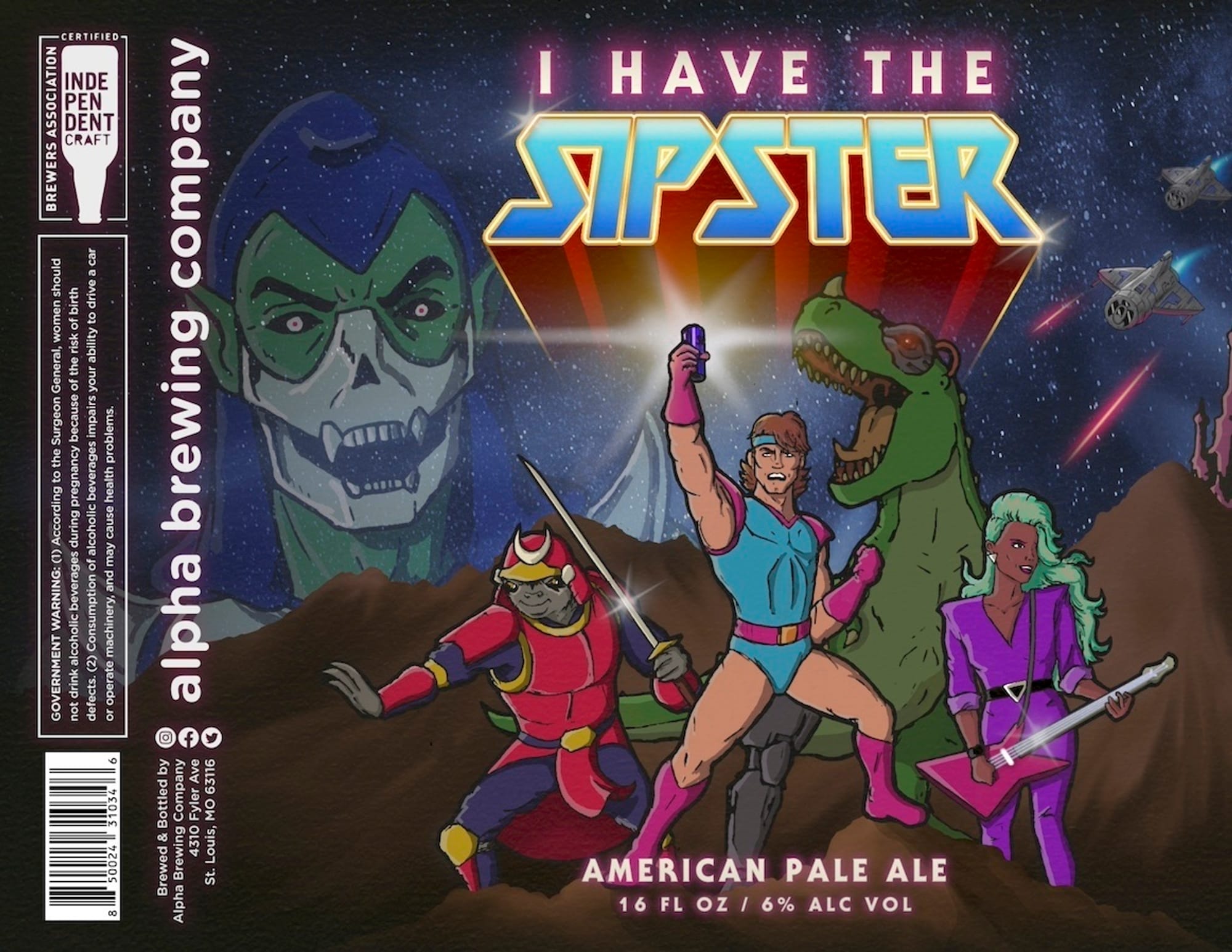 I Have The Sipster by Alpha Brewing Company - beer label