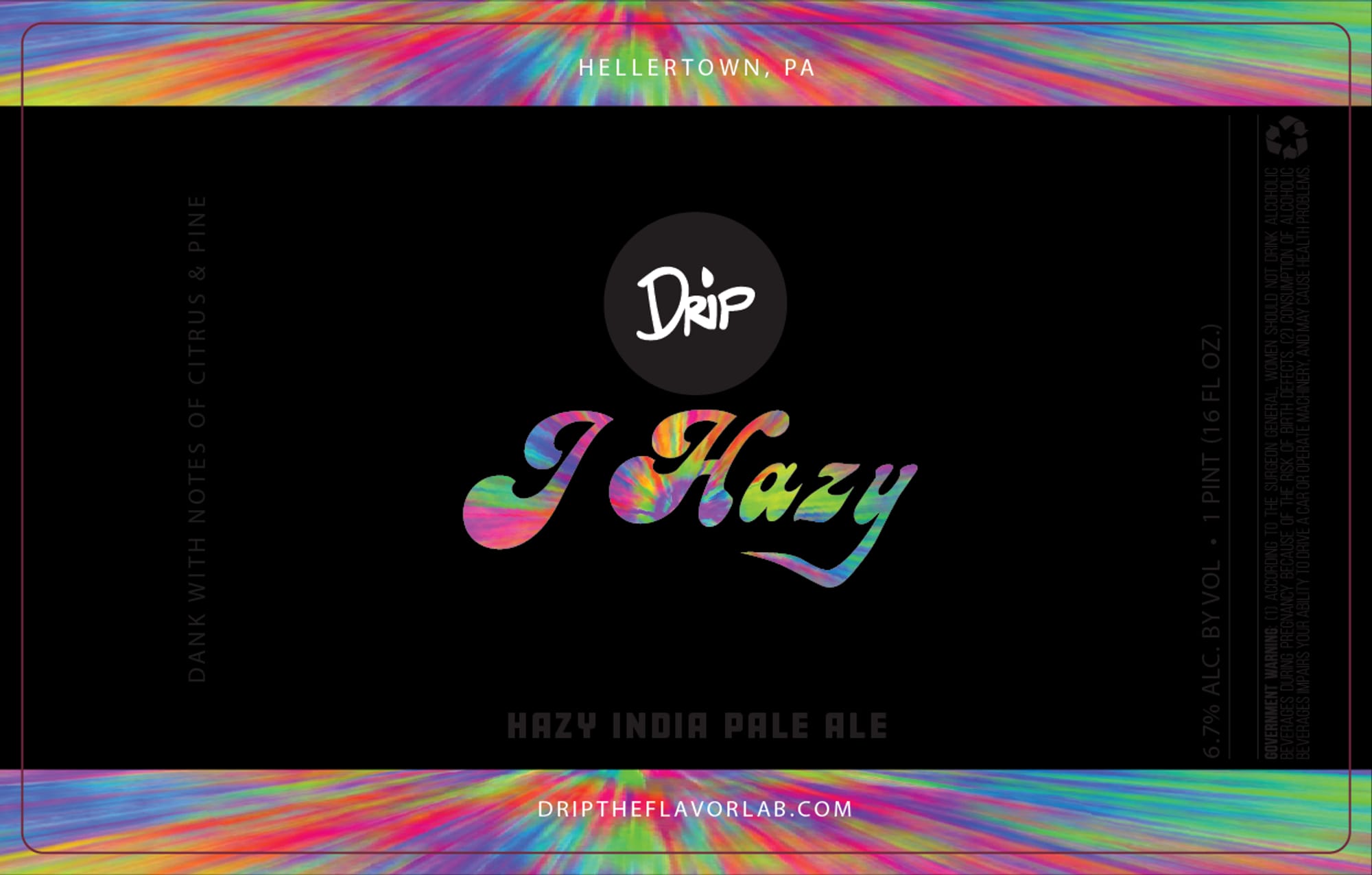 I Hazy by Hijinx Brewing - beer label