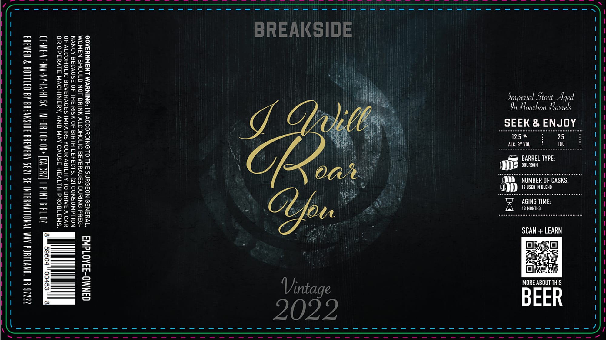I Will Roar by Breakside Brewery - beer label