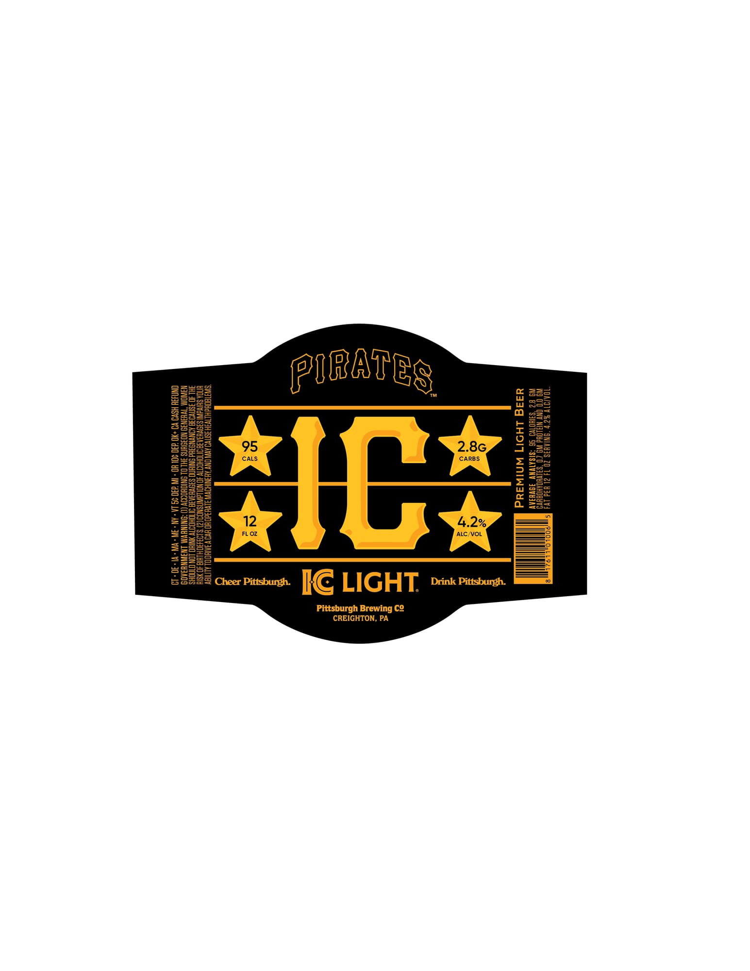 IC Light by Pittsburgh Brewing Co. - beer label