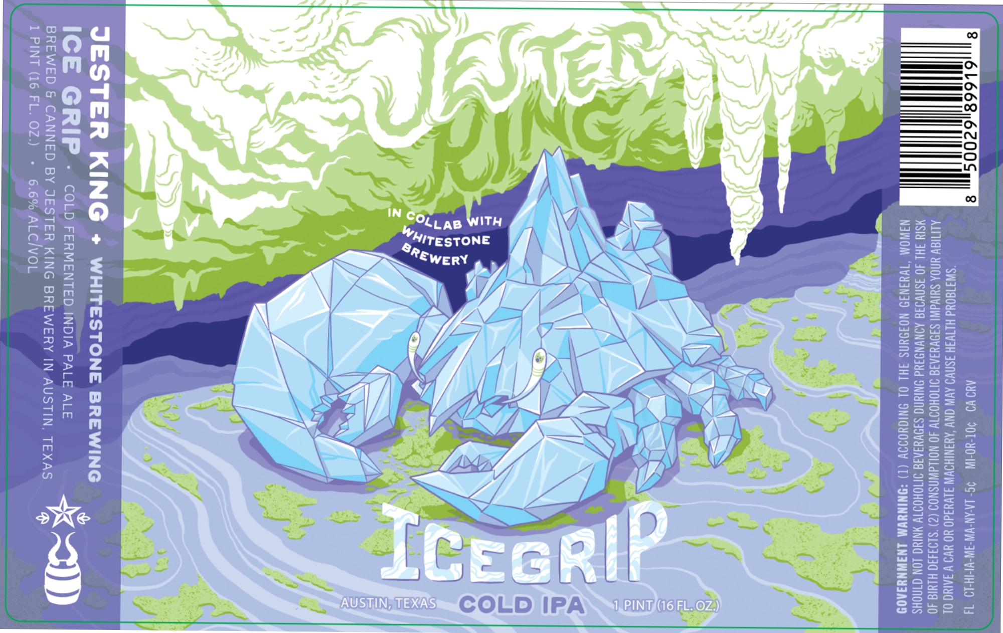Ice Grip by Jester King Brewery - beer label