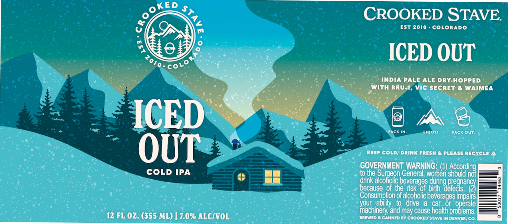 Iced Out by Crooked Stave - beer label