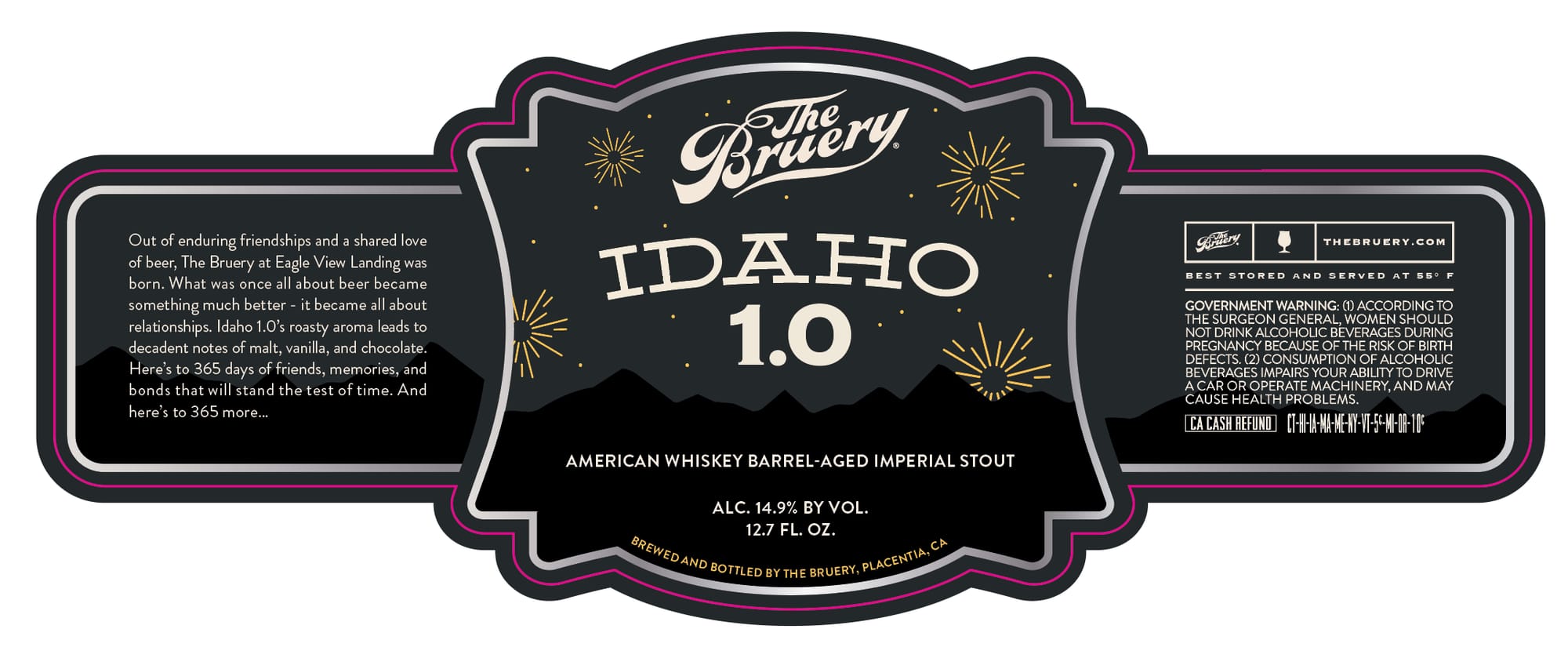 Idaho 1.0 by The Bruery - beer label