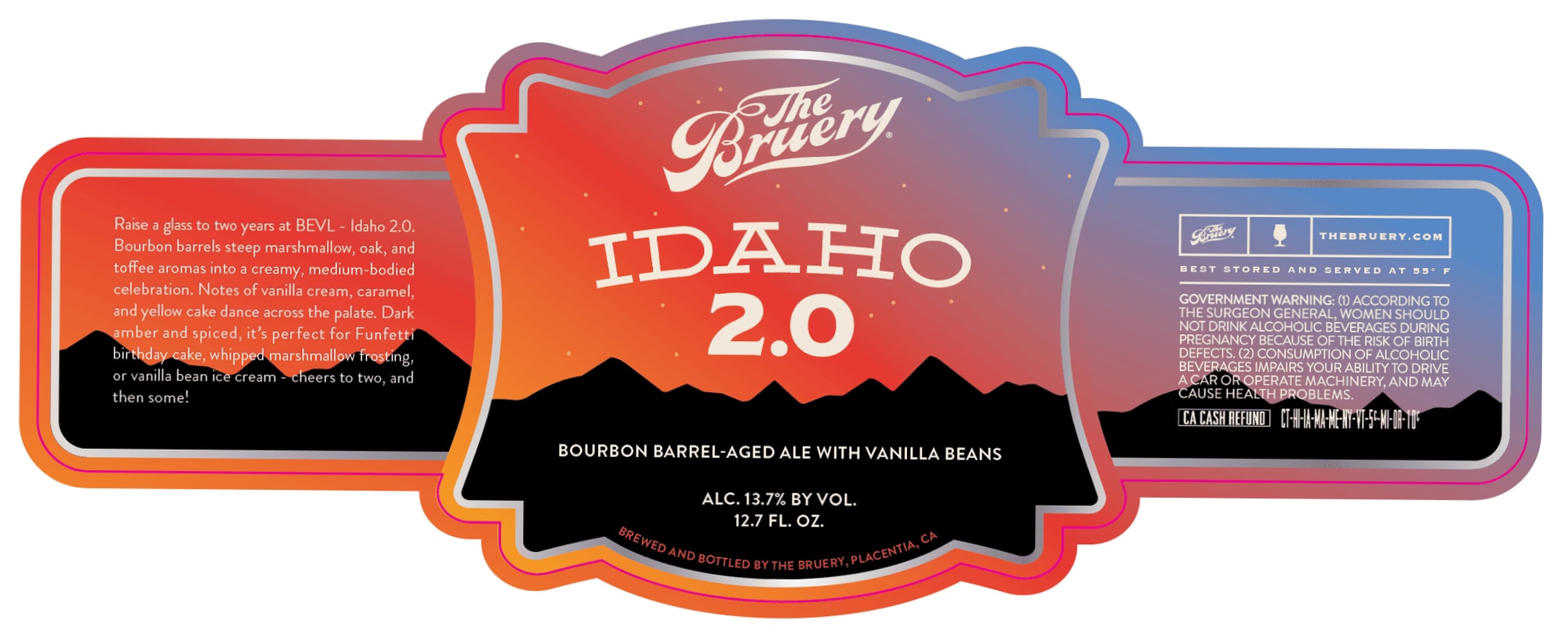 Idaho 2.0 by The Bruery - beer label
