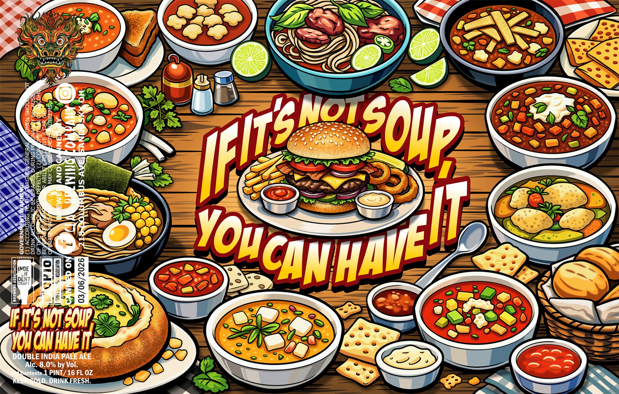 IF IT'S NOT SOUP, YOU CAN HAVE IT by CLAG BREWING COMPANY - beer label