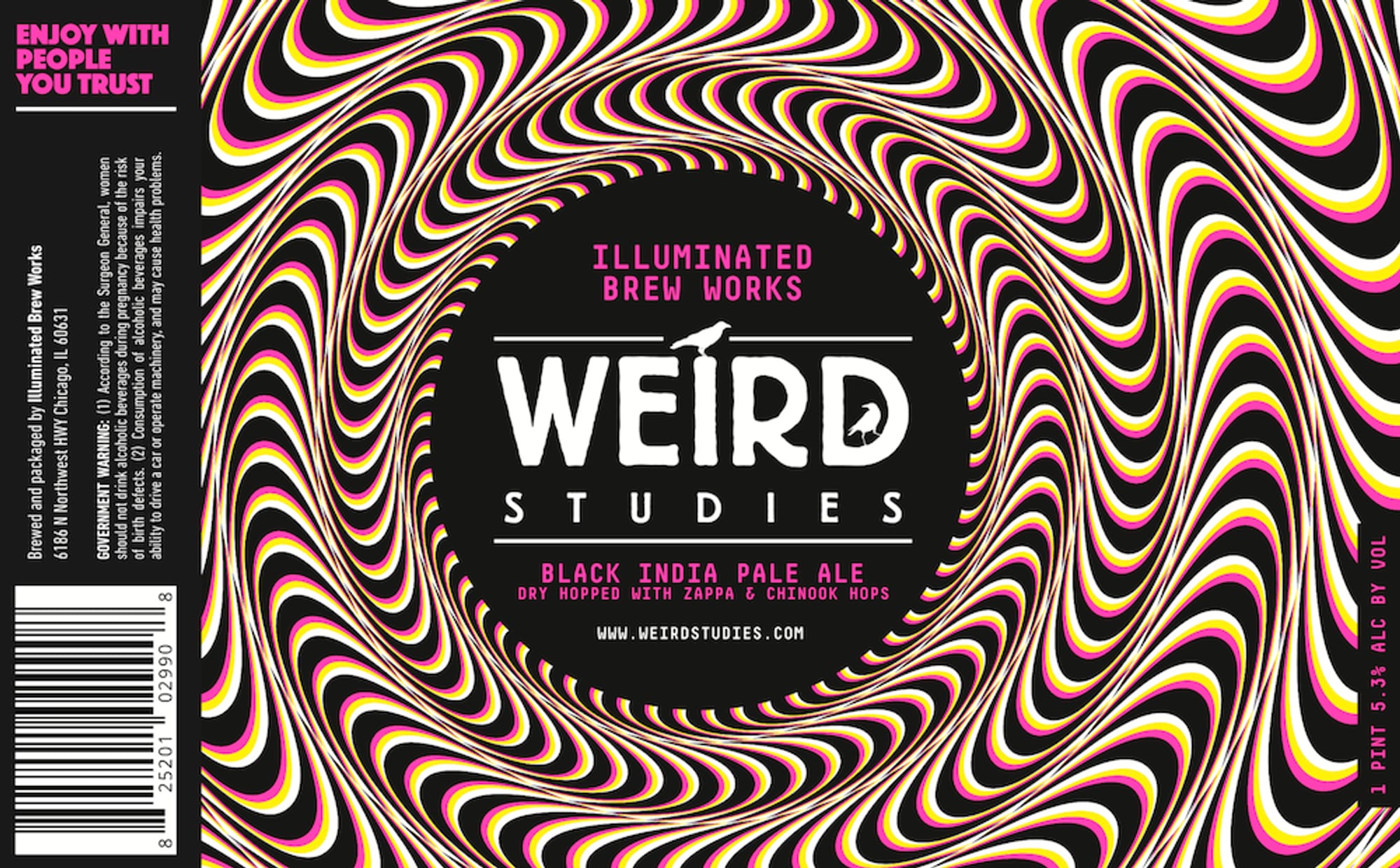 Weird Studies by Illuminated Brew Works - beer label