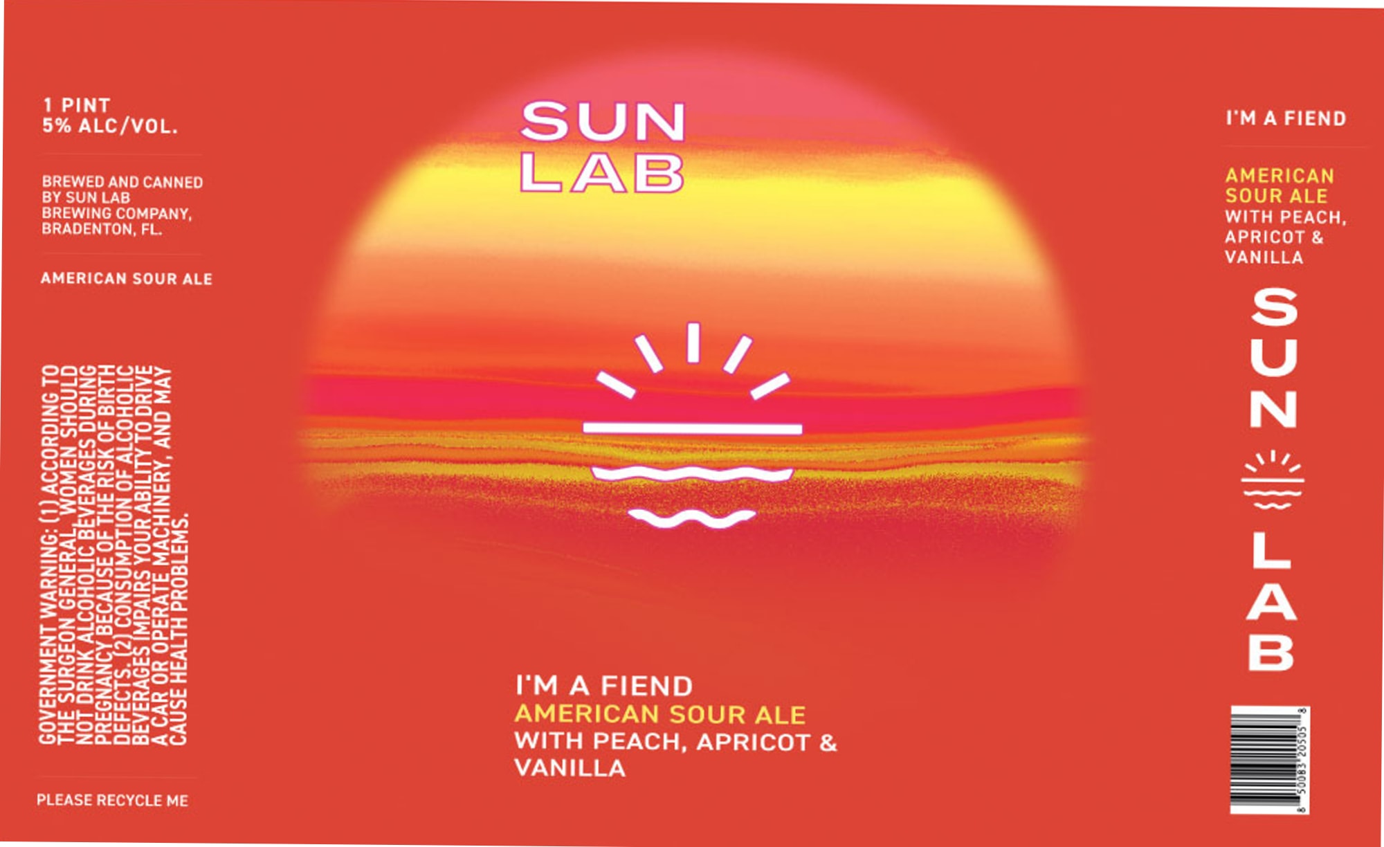I’m A Fiend by Sun Lab Brewing Company - beer label