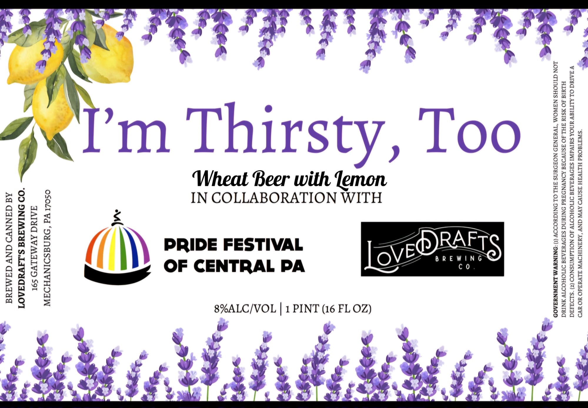 I’m Thirsty, Too by LoveDraft Brewing Co. - beer label