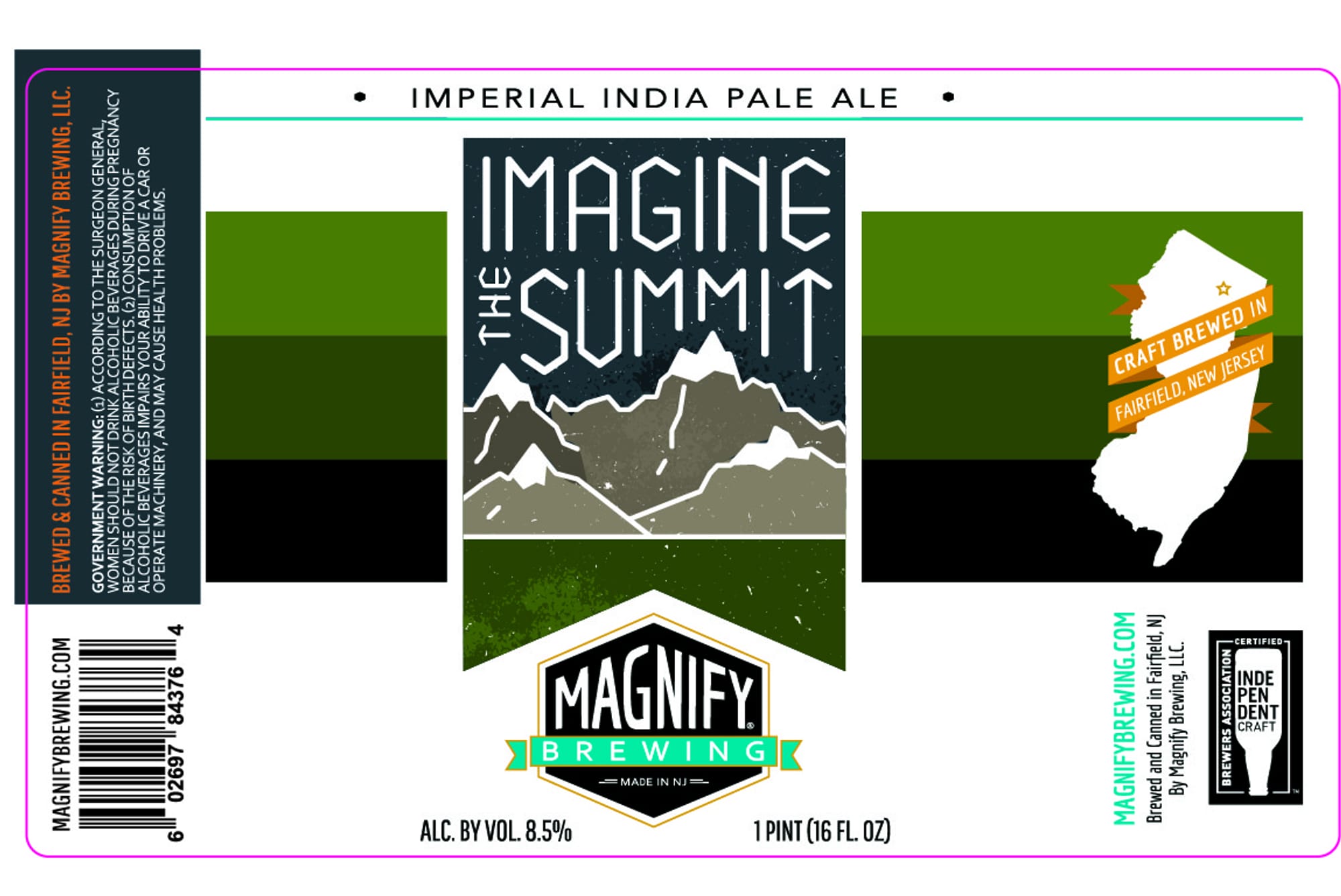 Imagine the Summit by Magnify Brewing - beer label
