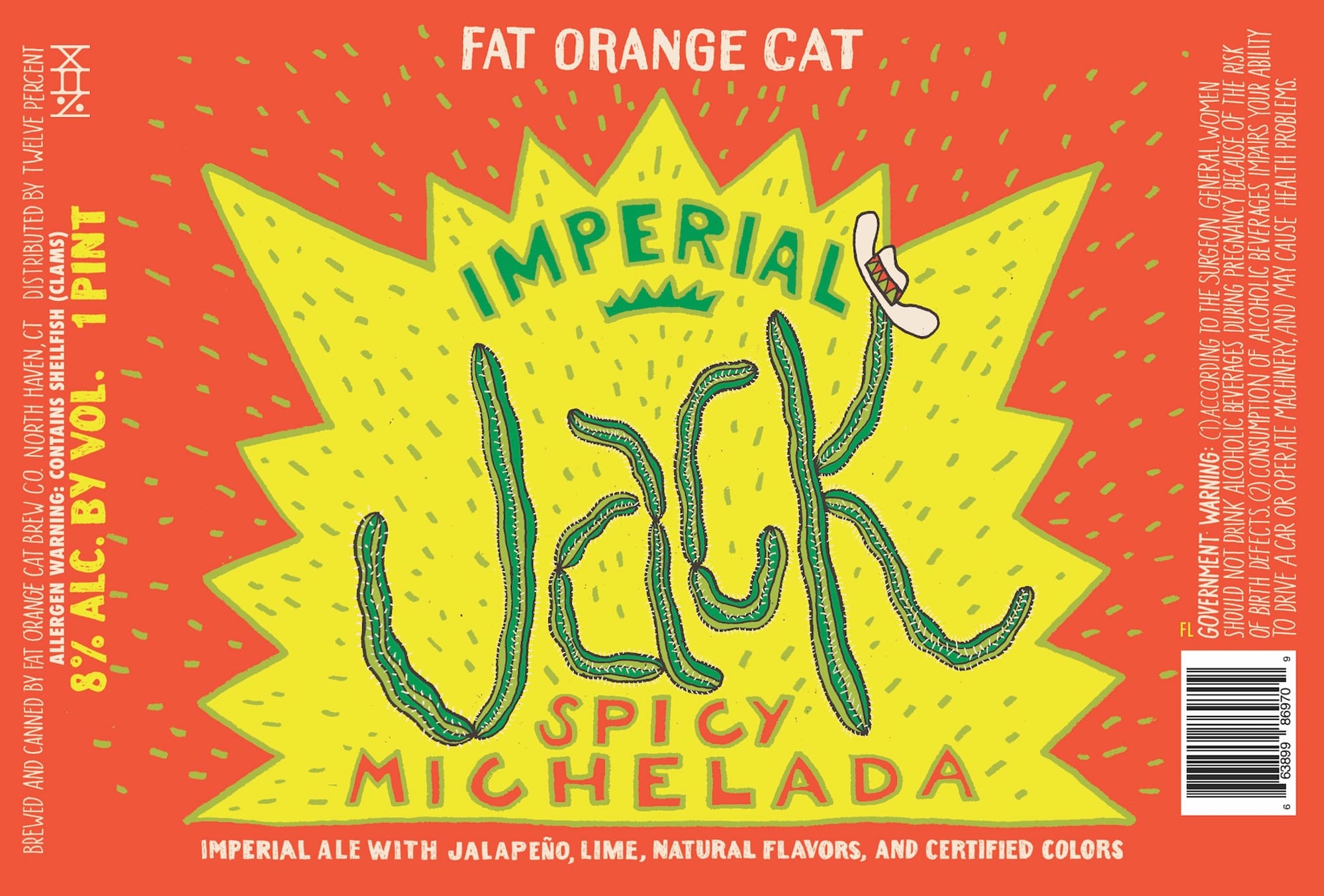 Imperial Jeck by Fat Orange Cat Brewing Co. - beer label