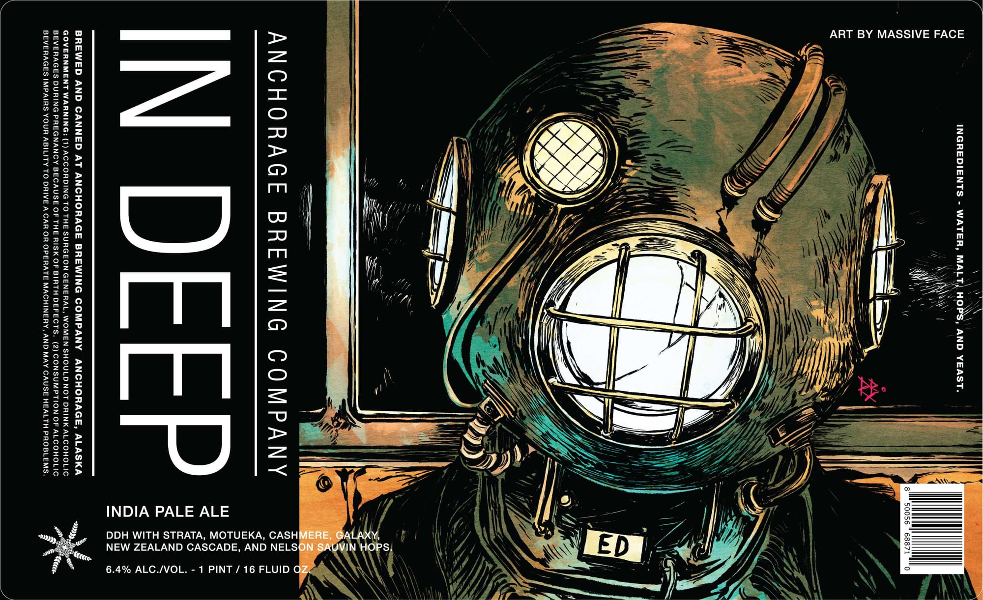 In Deep by Anchorage Brewing Company - beer label