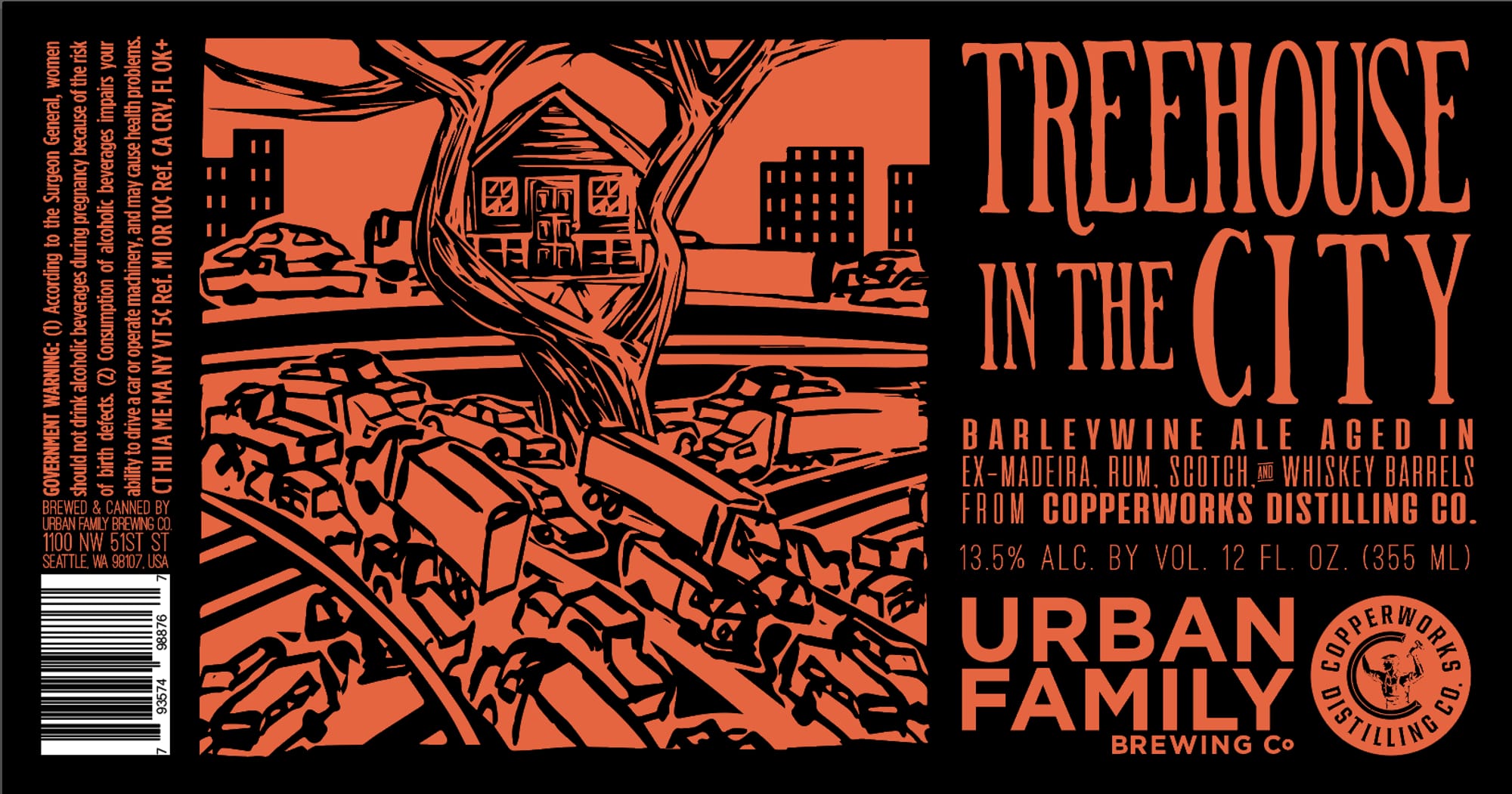 In The City by Treehouse Brewing Co. - beer label