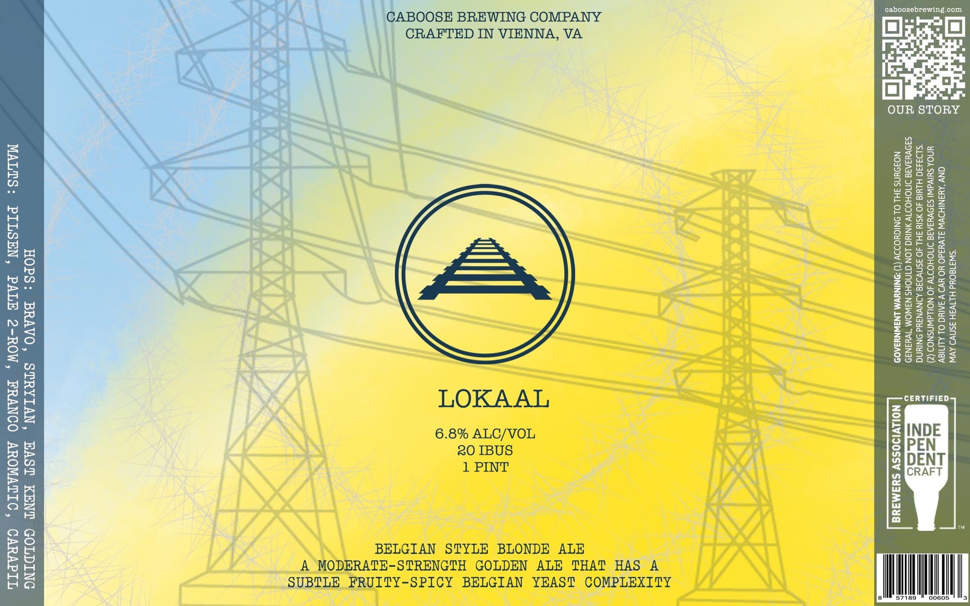 Lokaal by CabOOSE Brewing Company - beer label