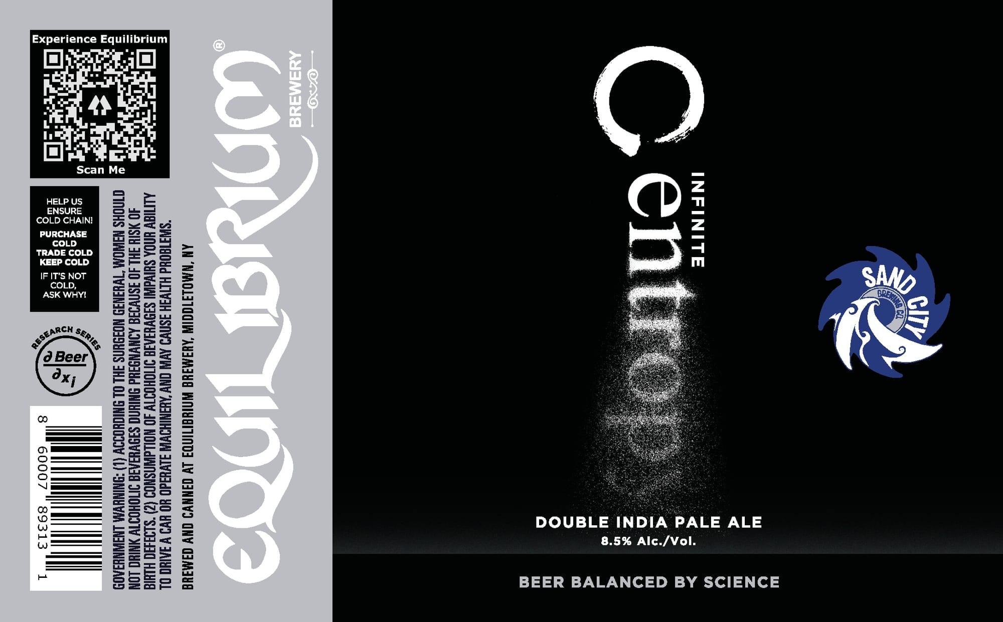 Infinite by Equilibrium Brewery - beer label