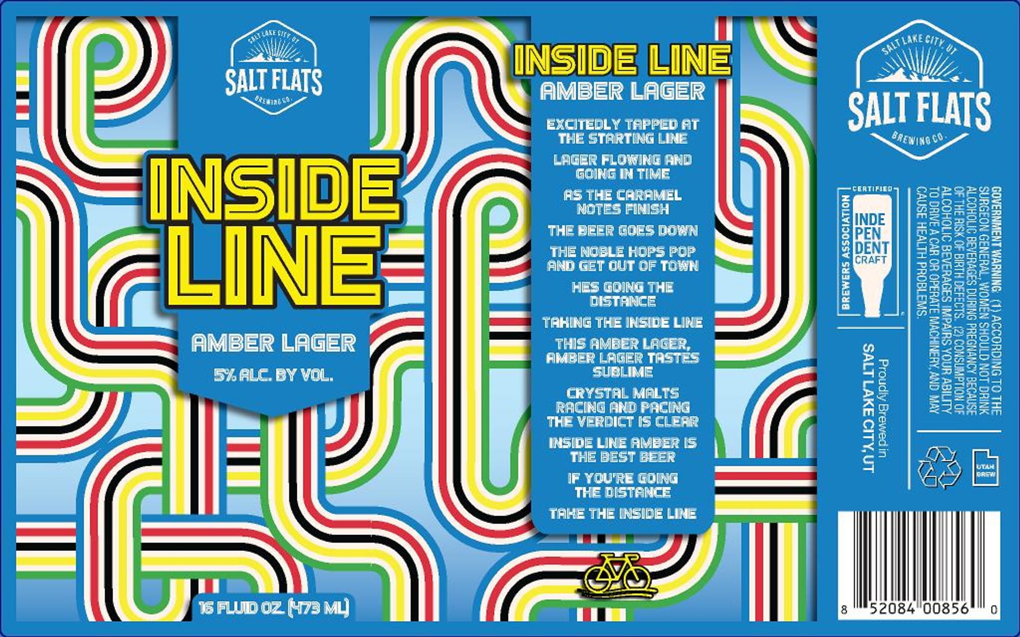 Inside Line by Salt Flats Brewing Co. - beer label