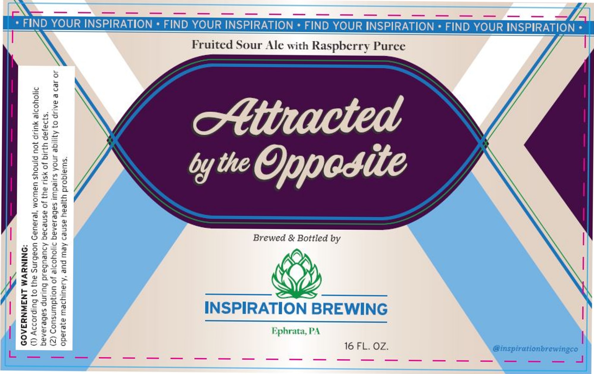 Attracted by the Opposite by Inspiration Brewing - beer label