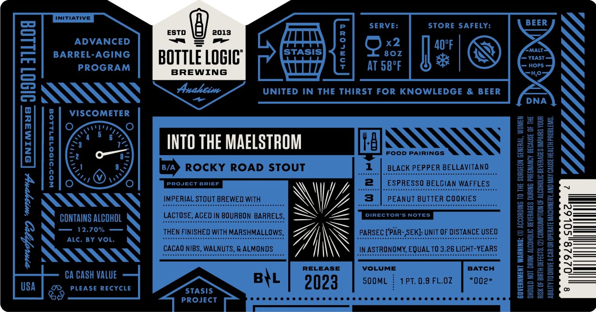 Into the Maelstrom by Bottle Logic Brewing - beer label