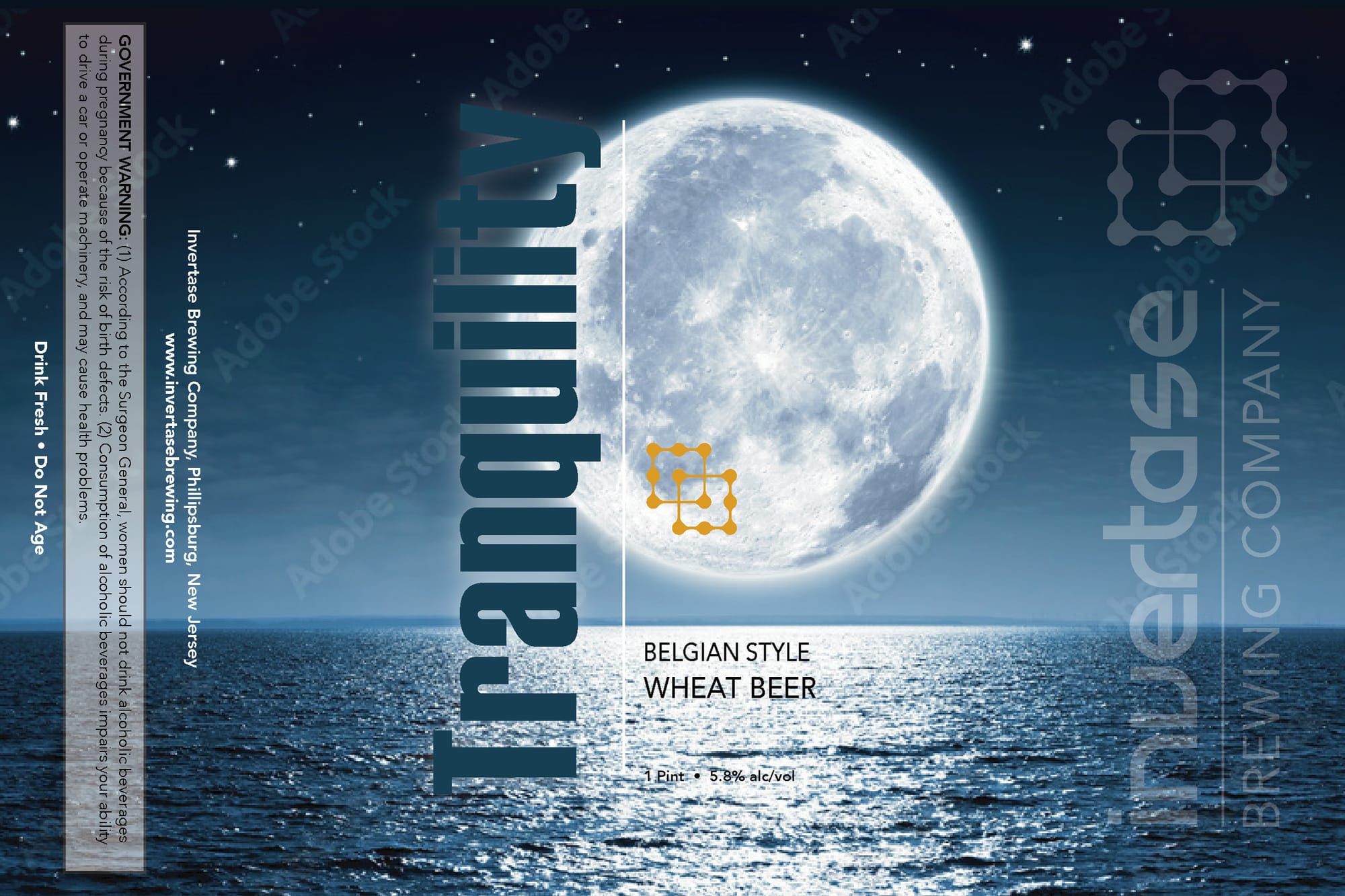 Tranquility by Invertaise Brewing Company - beer label