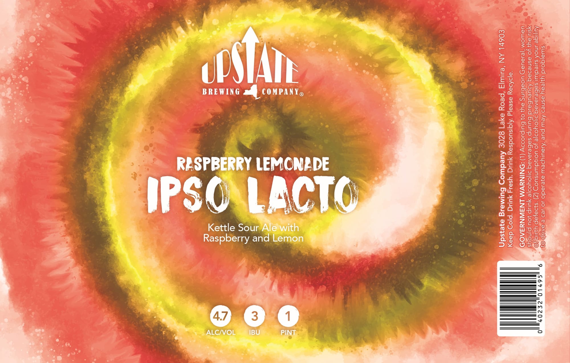 Ipso Lacto by Upstate Brewing Company - beer label