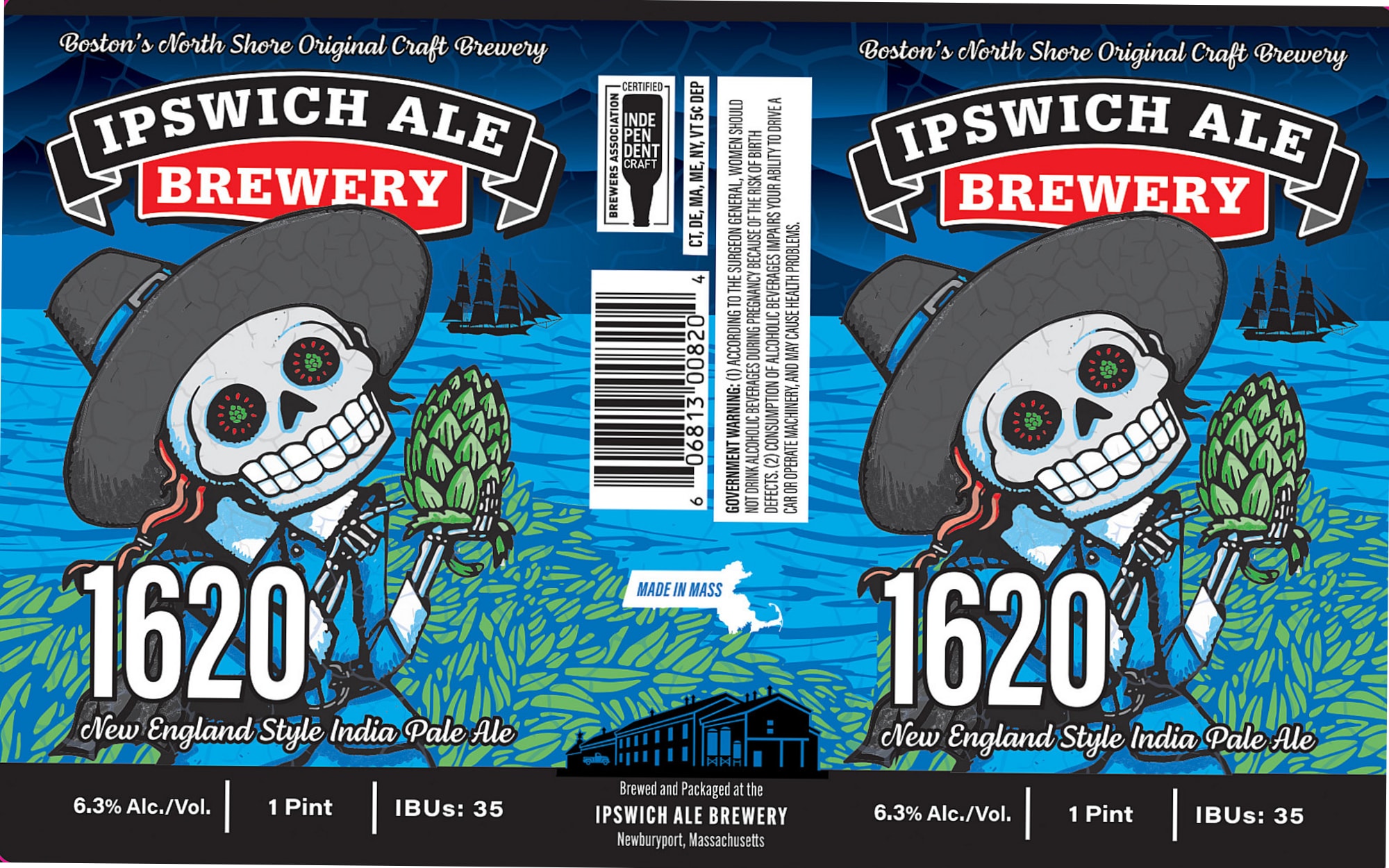 Ipswich Ale by Ipswich Ale Brewery - beer label