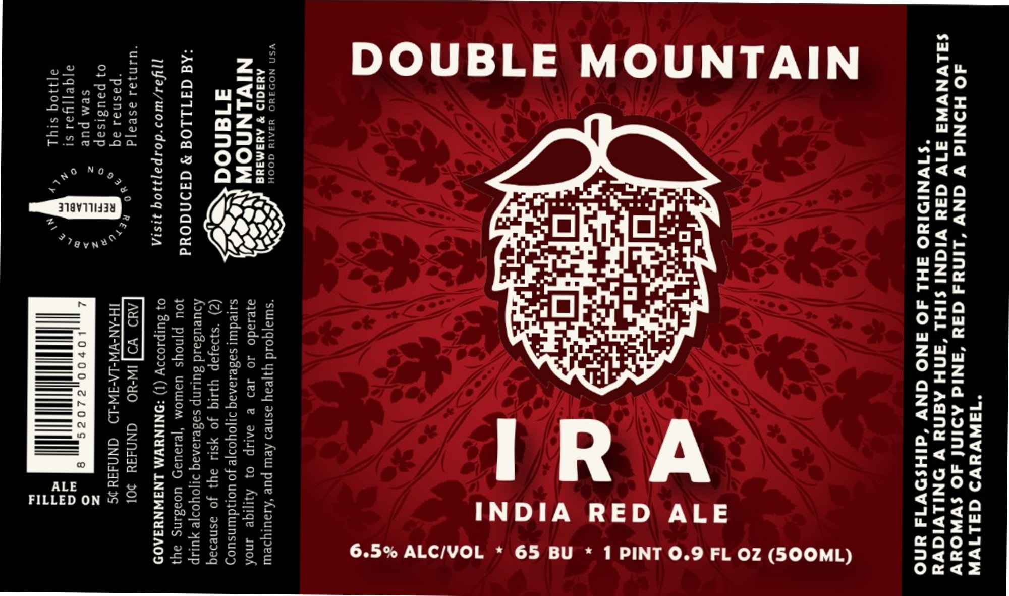 IRA by Double Mountain Brewery & Cidery - beer label