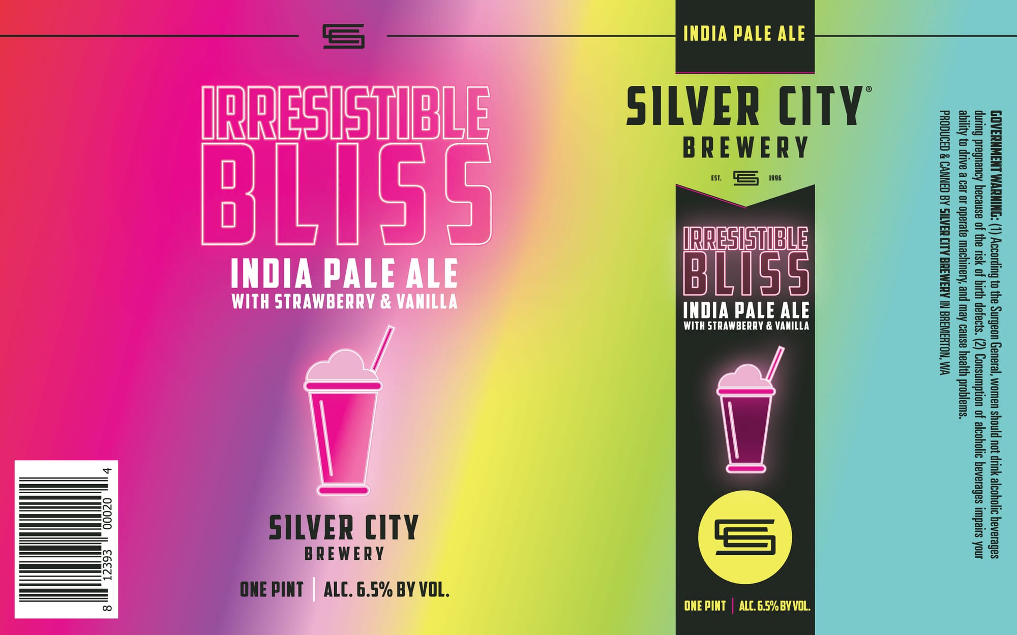 Irresistible Bliss by Silver City Brewery - beer label