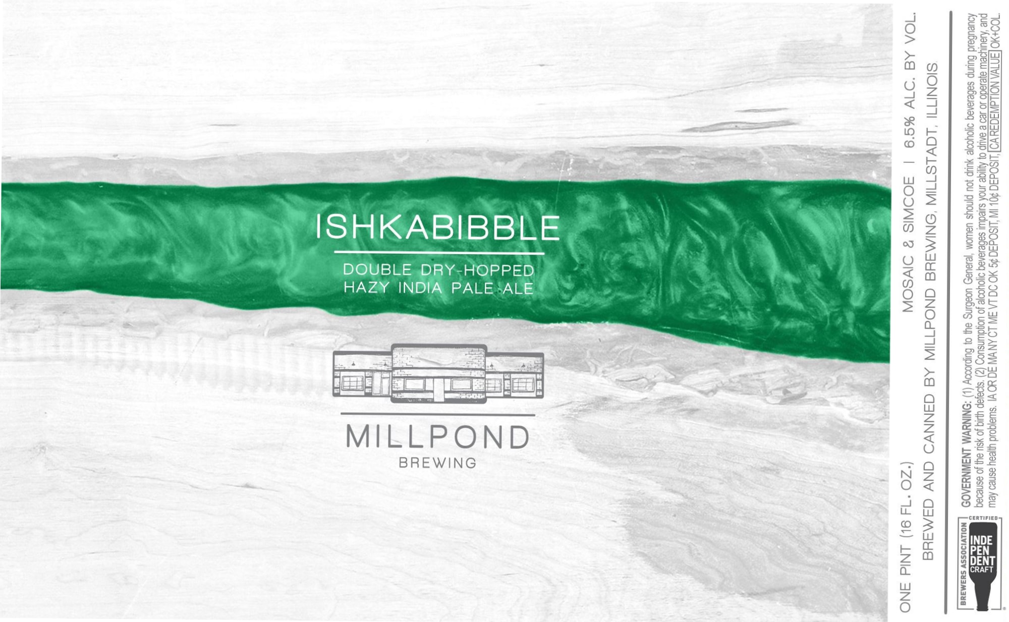 Ishkabibble by Millpond Brewing - beer label