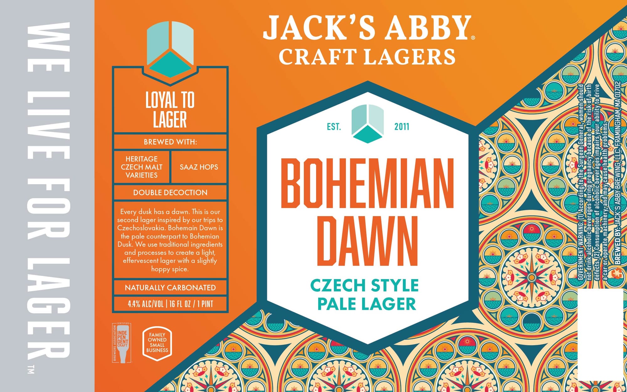Bohemian Dawn by Jack's Abby - beer label