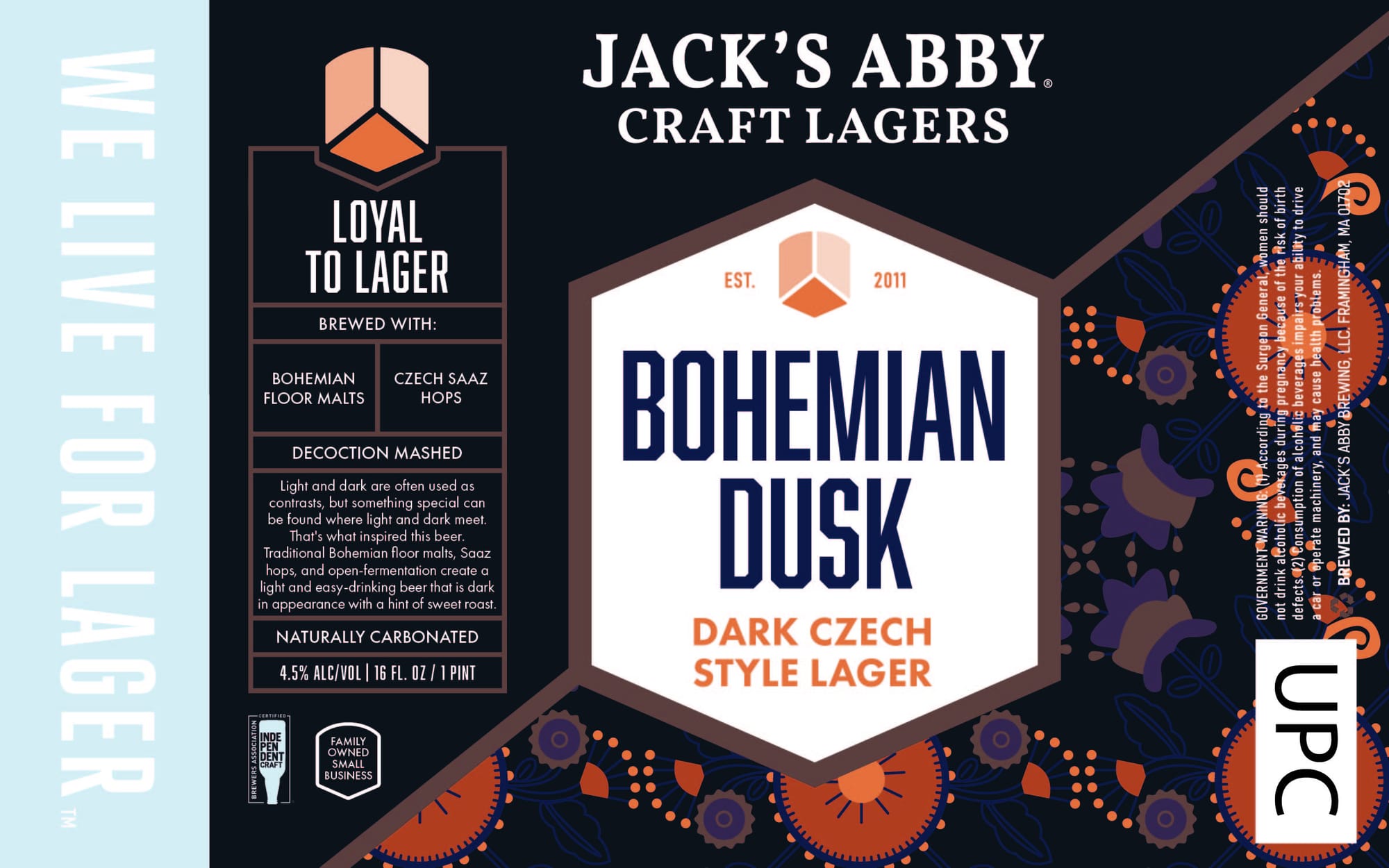 Bohemian Dusk by Jack's Abby Brewing - beer label