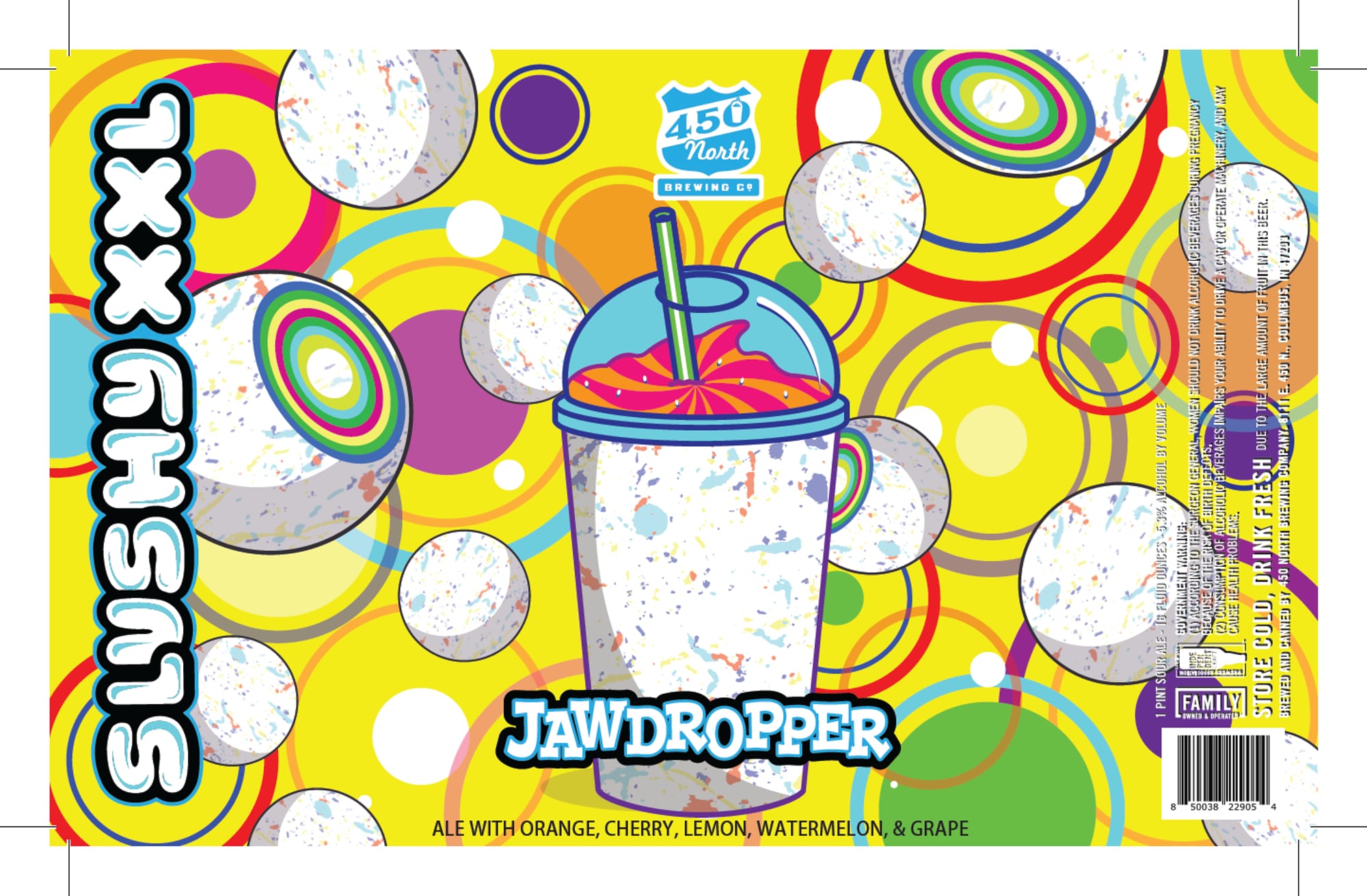 Jawdropper by 450 North Brewing Co. - beer label
