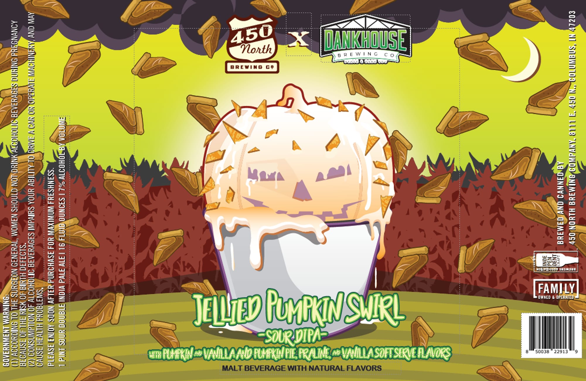 Jellied Pumpkin Swirl by DankHouse Brewing Co. - beer label