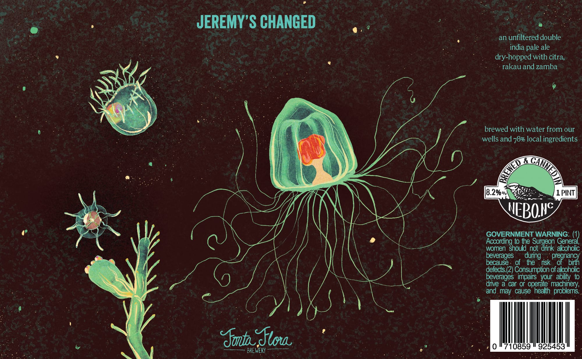 Jeremy’s Changed by Fonte Flora Brewery - beer label