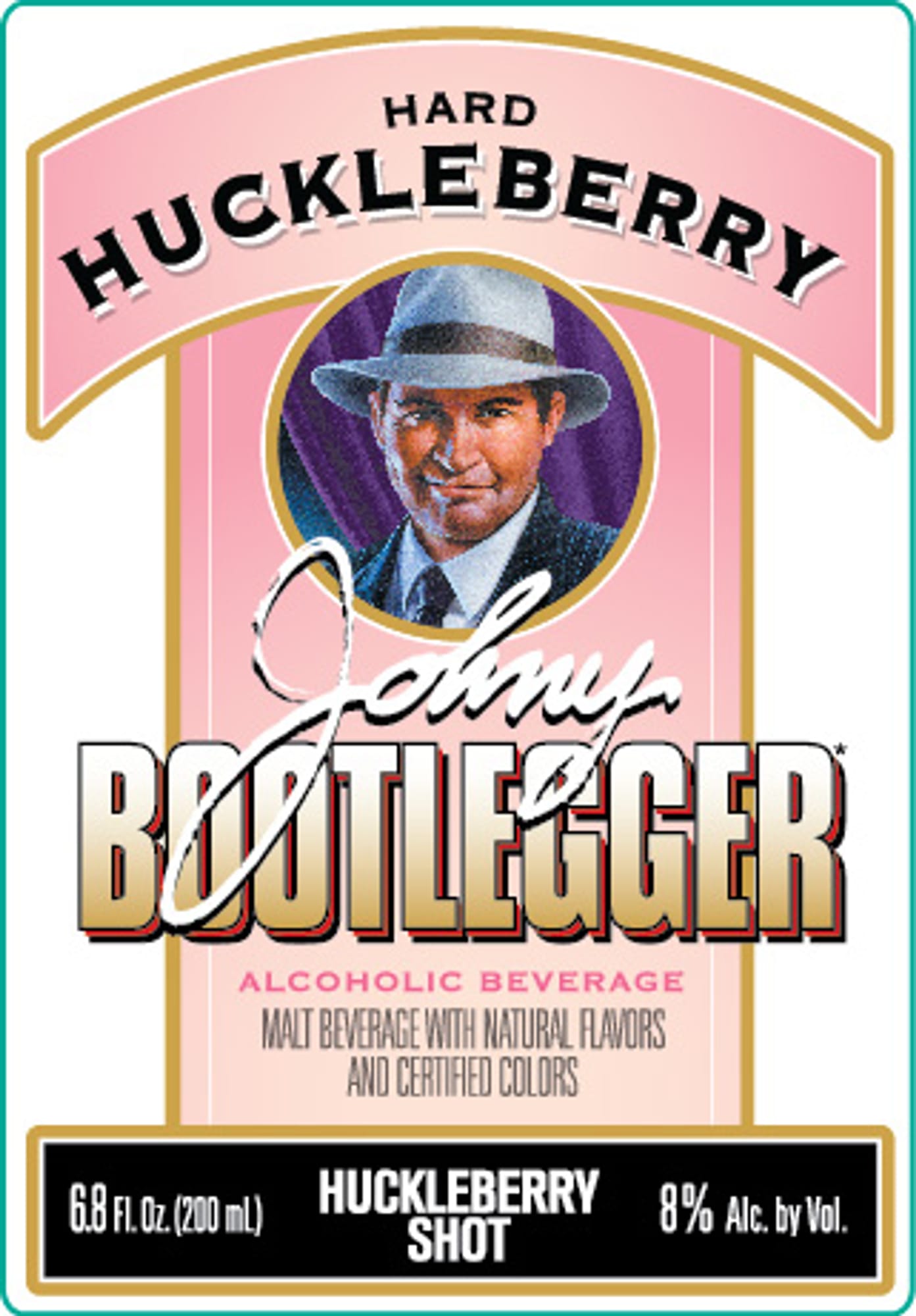 Hard Huckleberry by Johnny Bootlegger - beer label