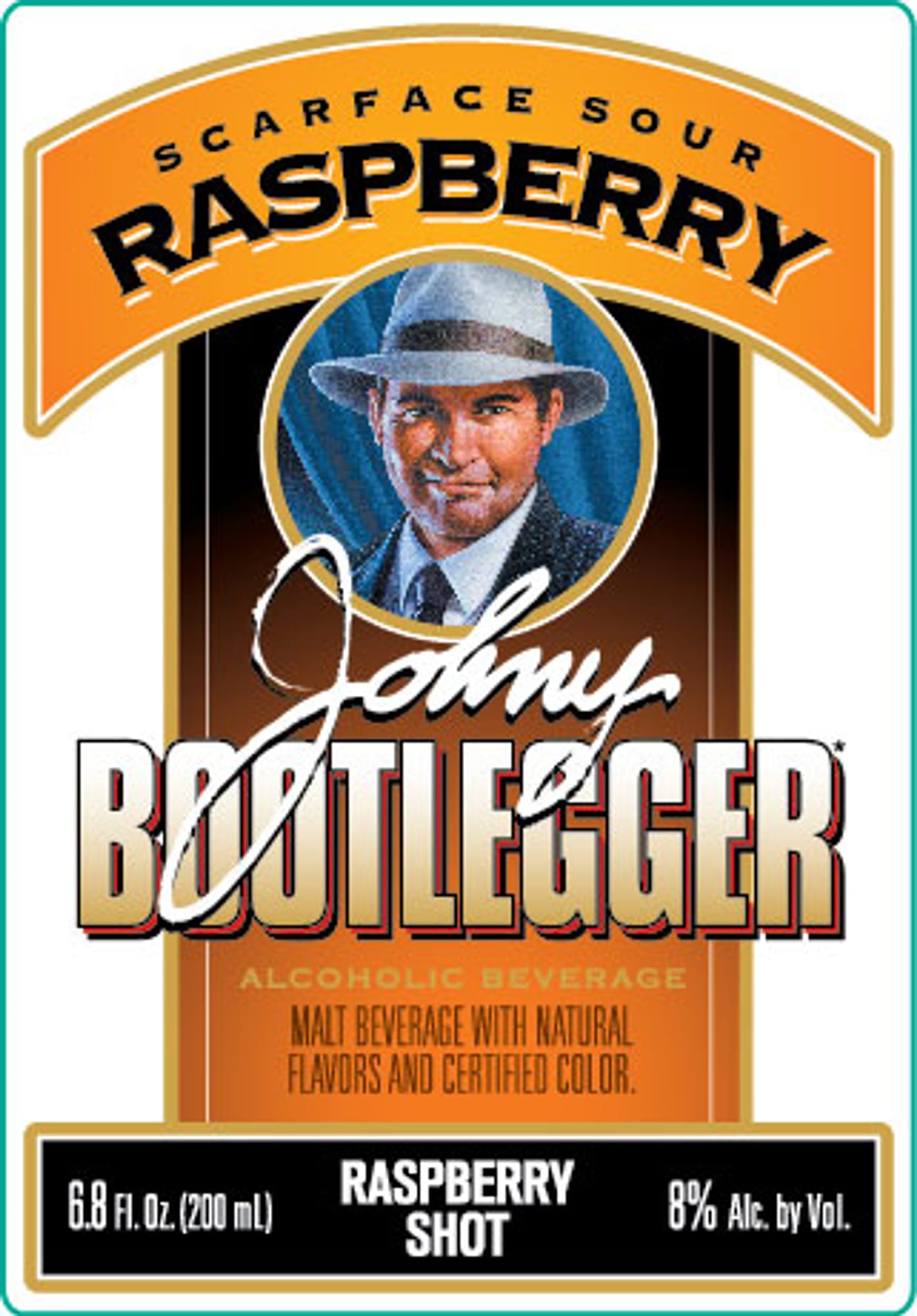 Scarface Sour Raspberry by Johnny Bootlegger - beer label