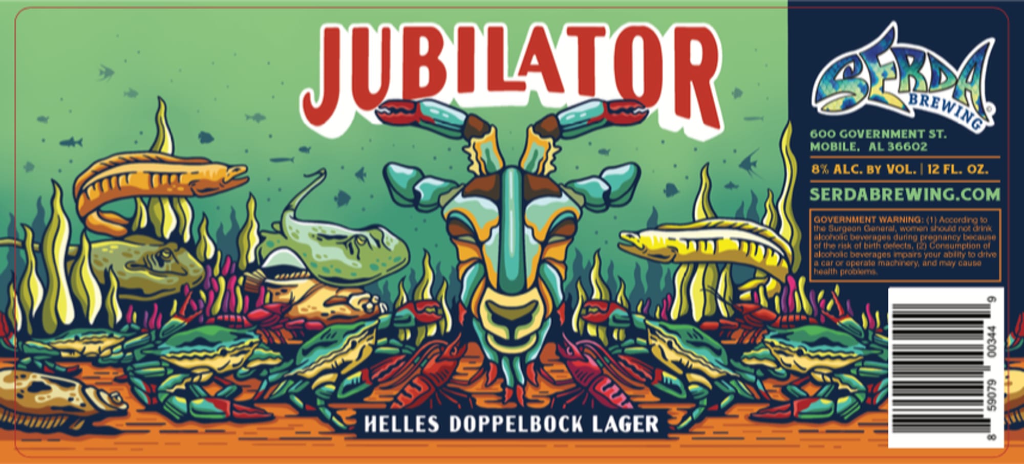 Jubilator by Serda Brewing - beer label