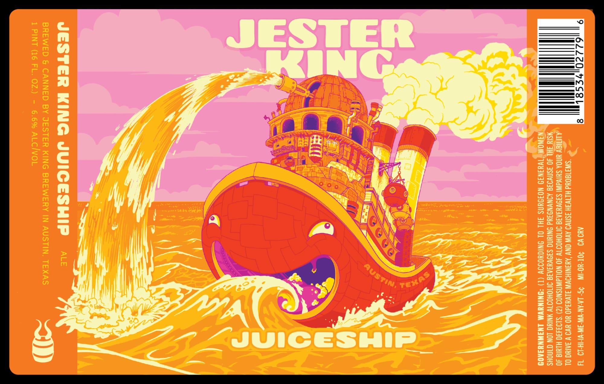 Juiceship by Jester King Brewery - beer label