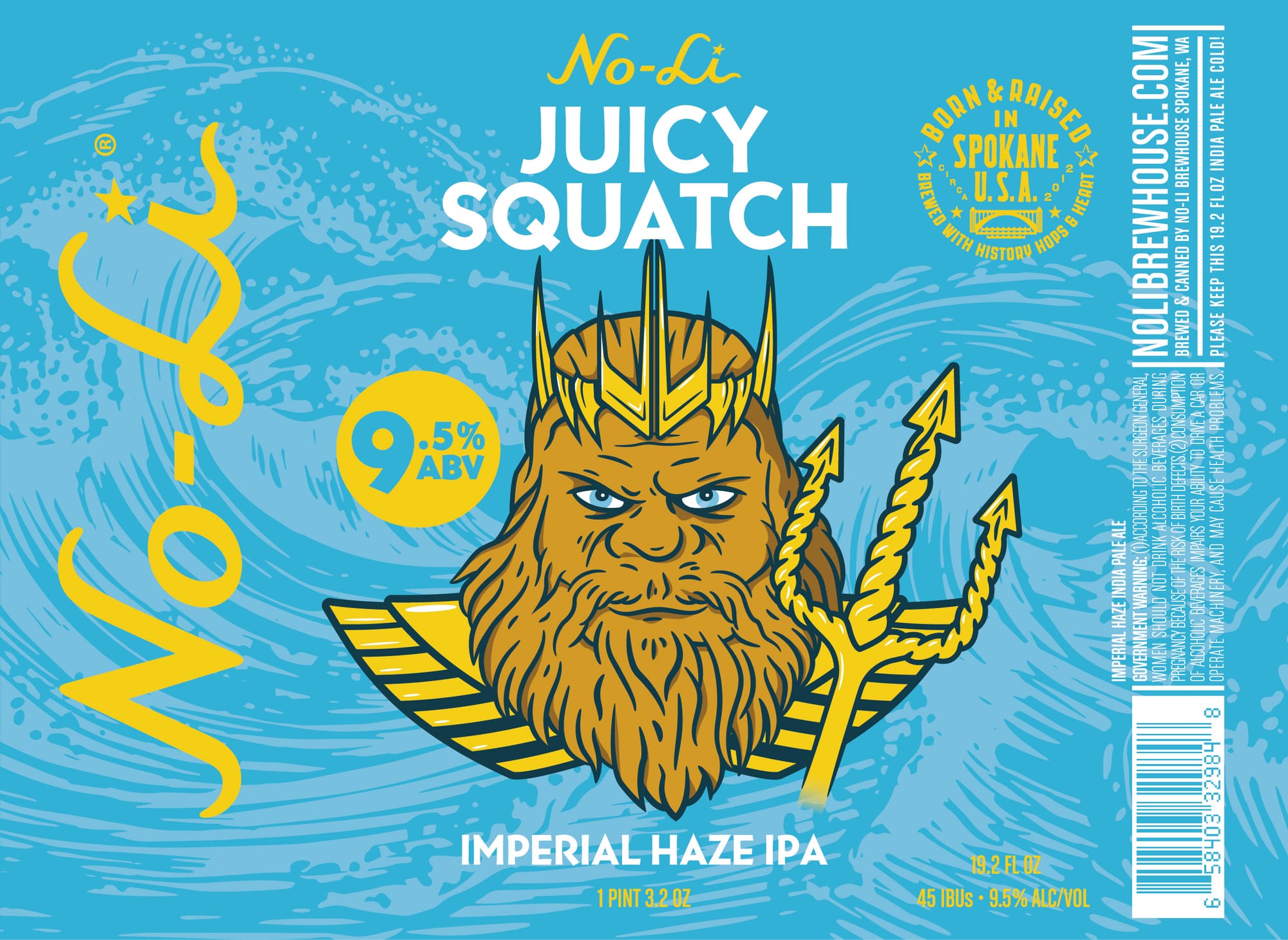 Juicy Squatch by No-Li Brewhouse - beer label