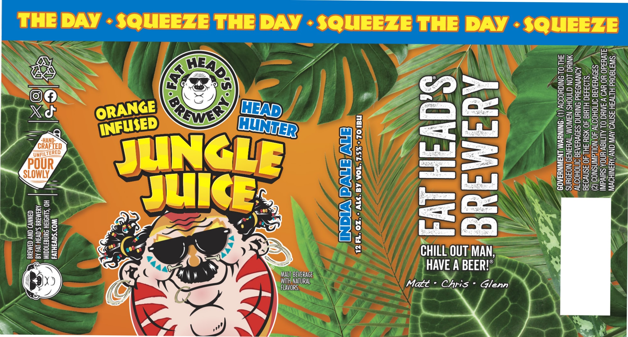 Jungle Juice by Fat Head's Brewery - beer label