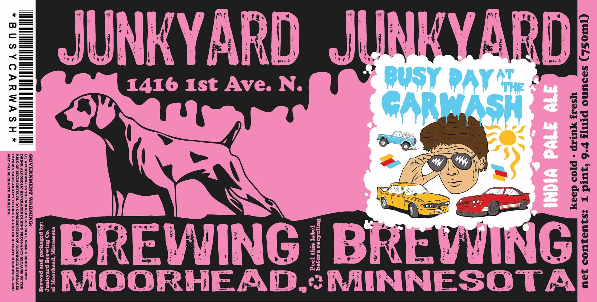 Rusty Pay at the Carwash by Junkyard Brewing - beer label