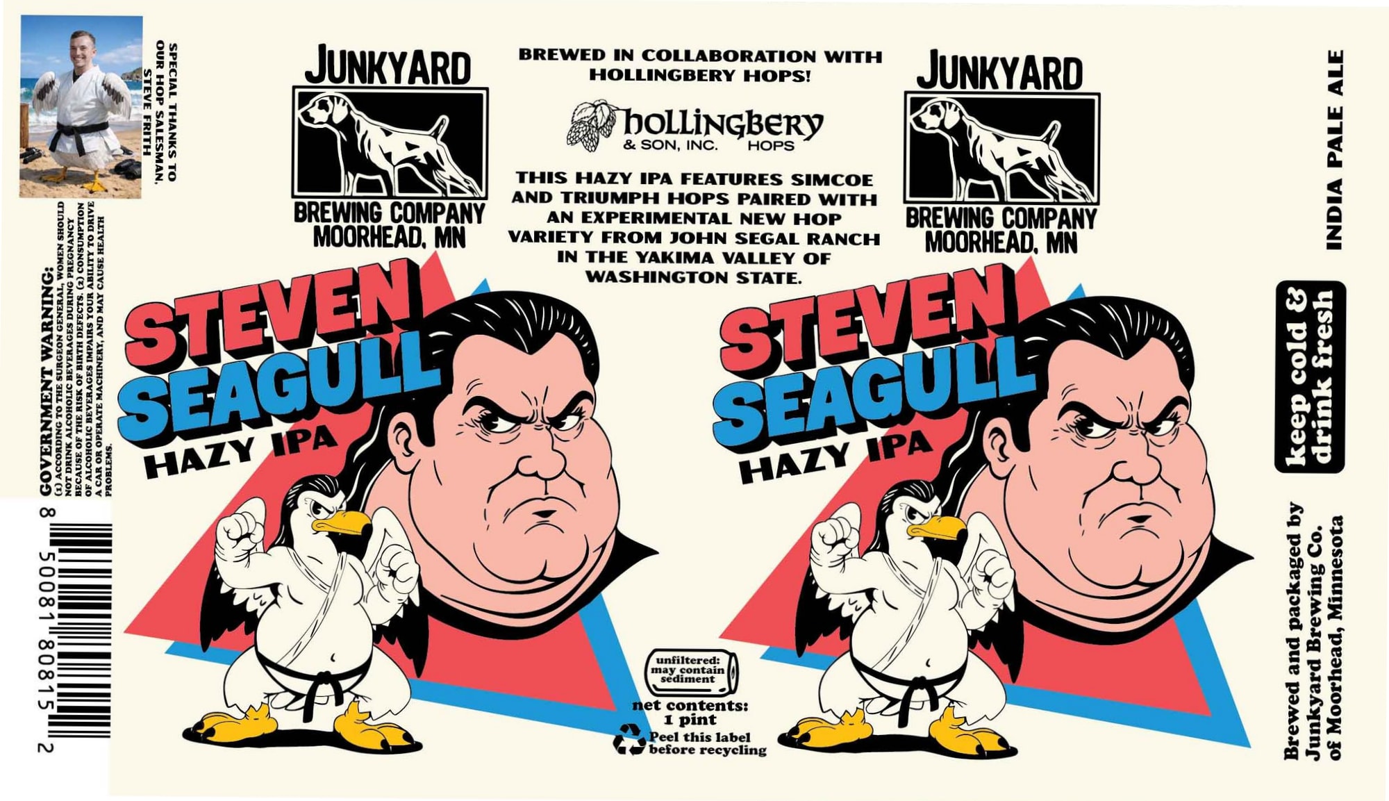 Junkyard Hazy IPA by Junkyard Brewing Company - beer label