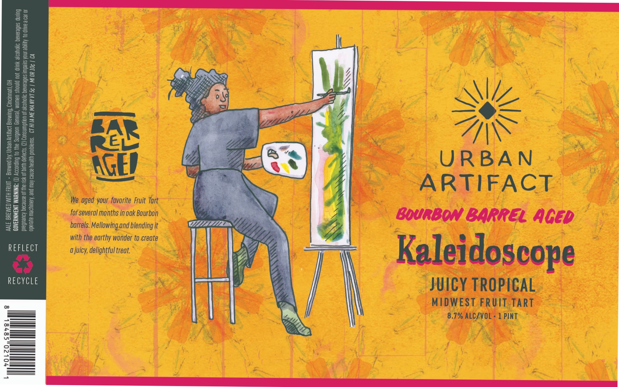 Kaleidescope by Urban Artifact - beer label